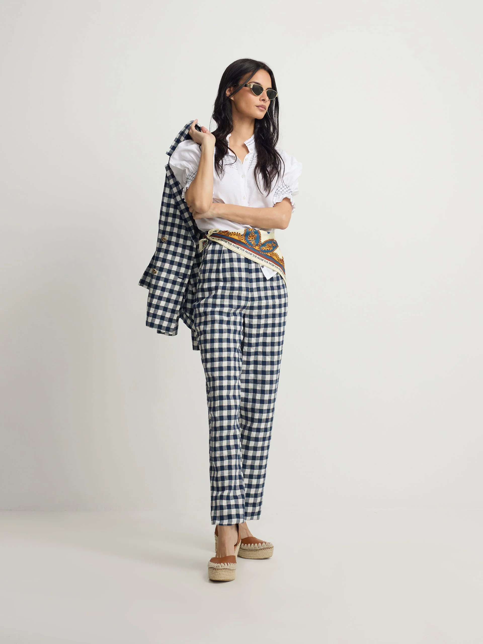 Pantalon trebilla vichy marino - Image 7