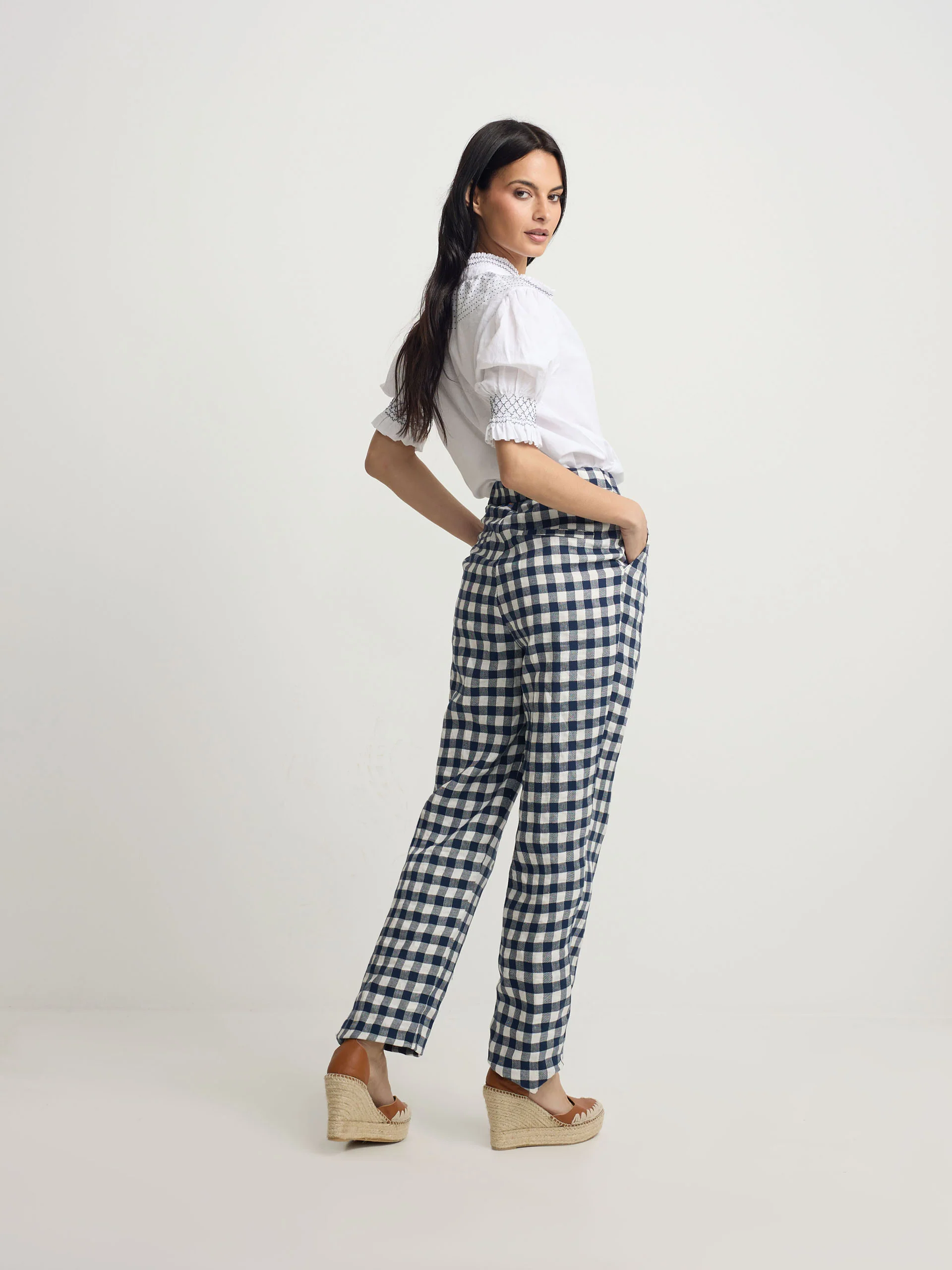 Pantalon trebilla vichy marino - Image 8