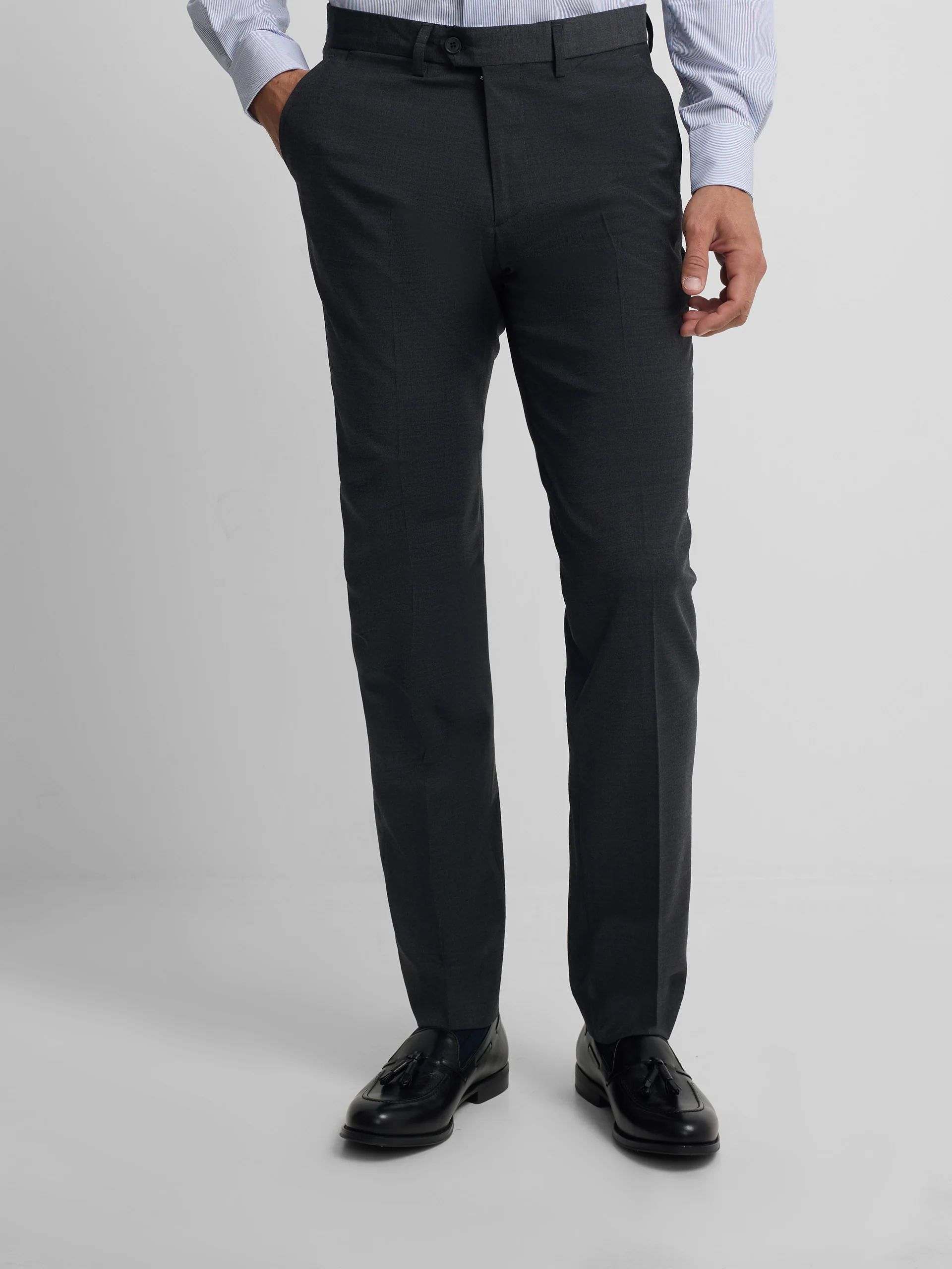 Pantalon vestir classic gris marengo - Image 3