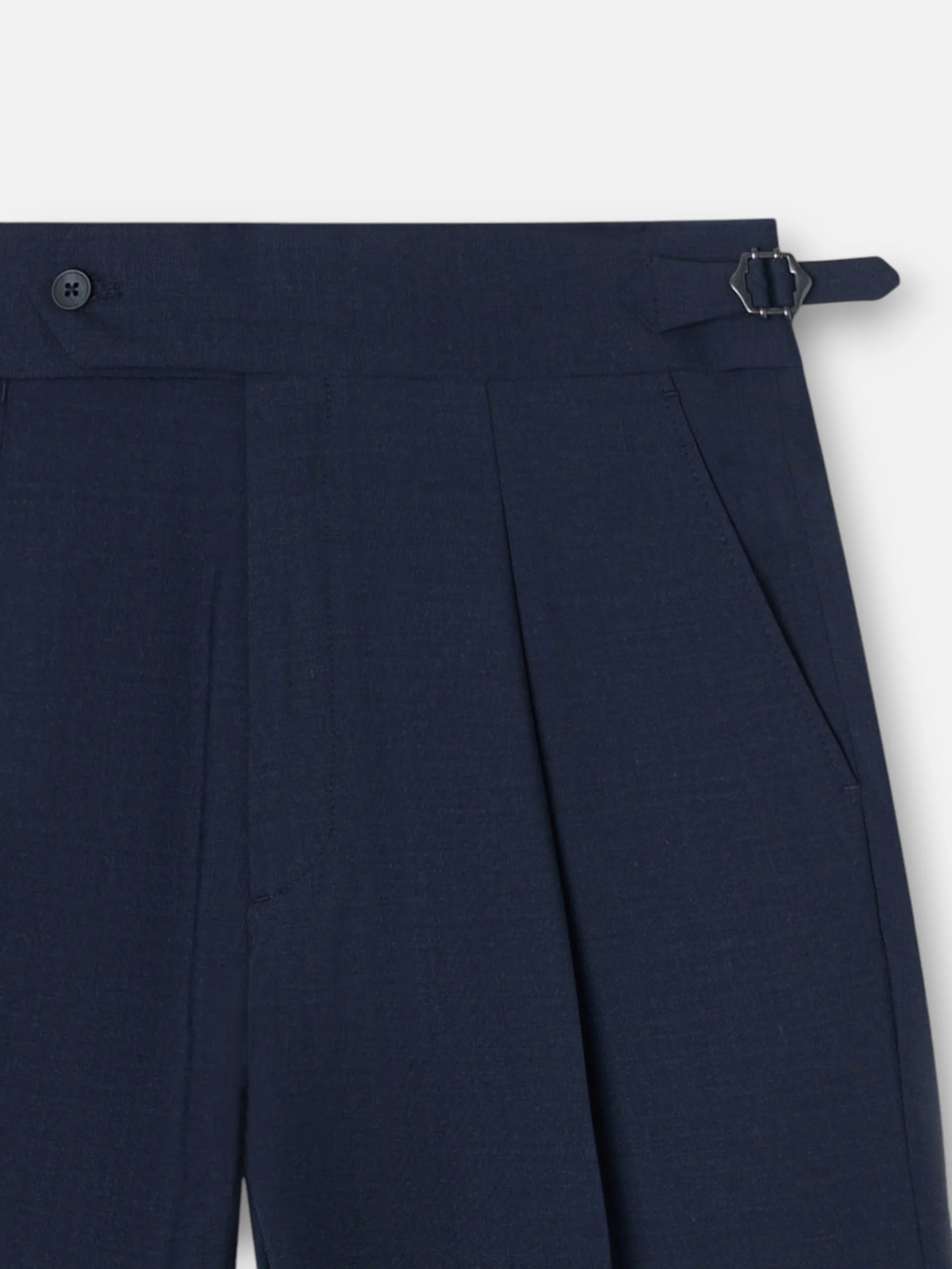 Pantalón vestir pinzas azul medio - Image 8