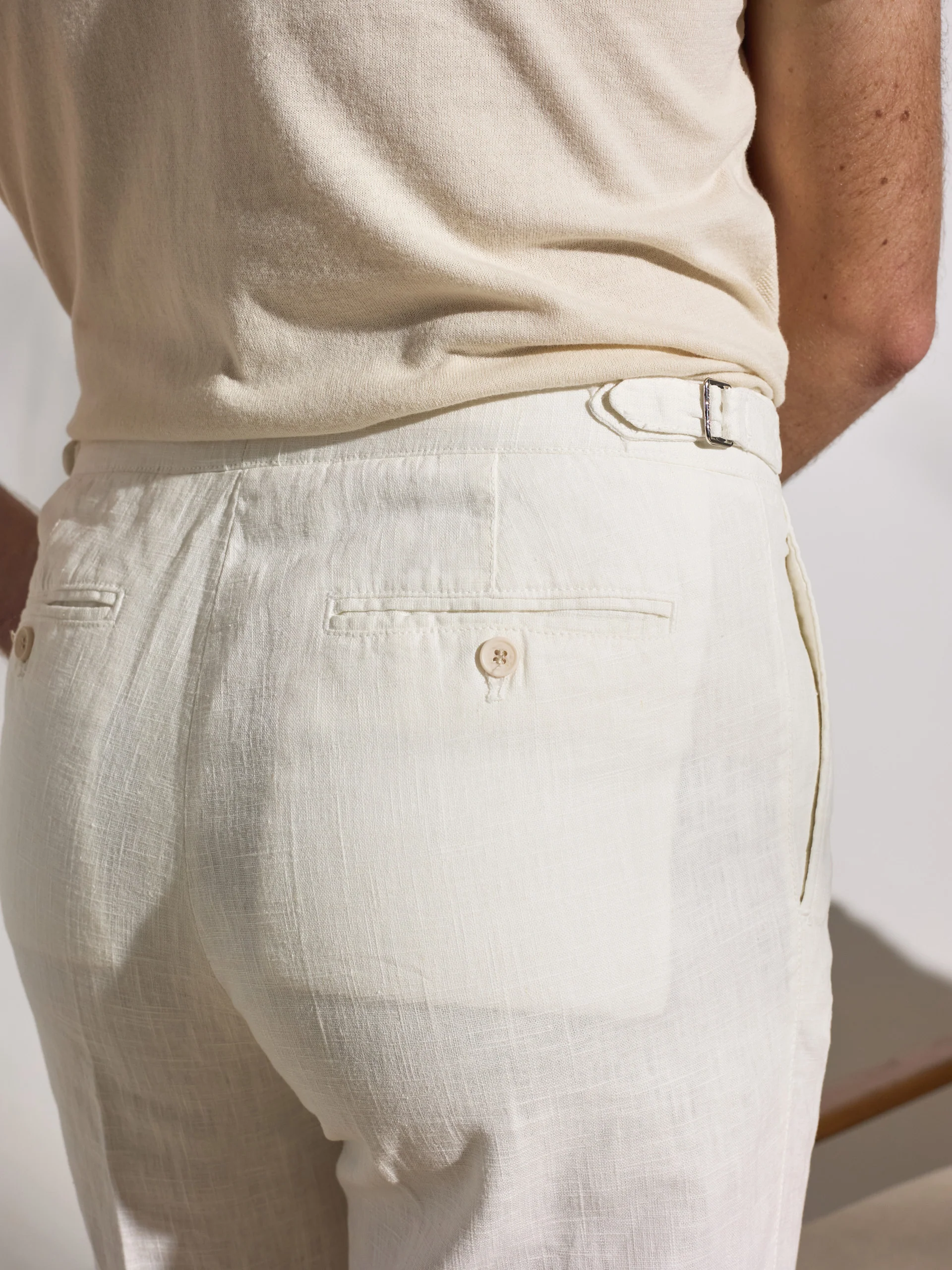 Pantalon unique pinzas beige - Image 6