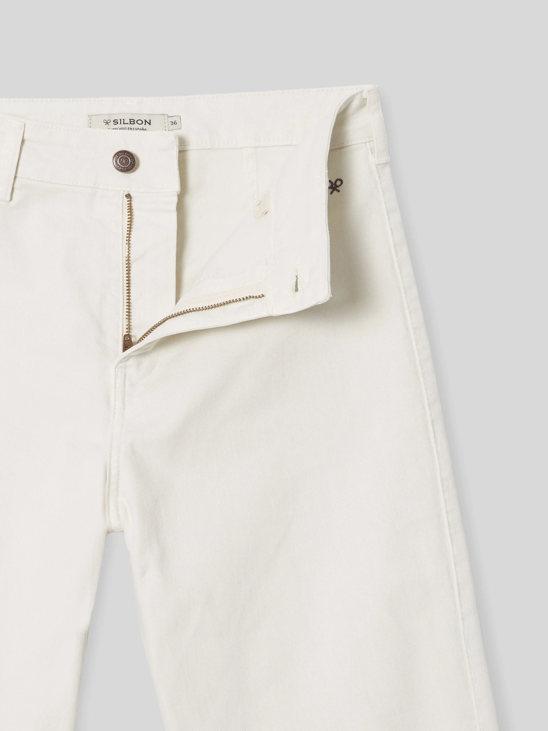Pantalon woman culotte bolsillos crudo - Image 8
