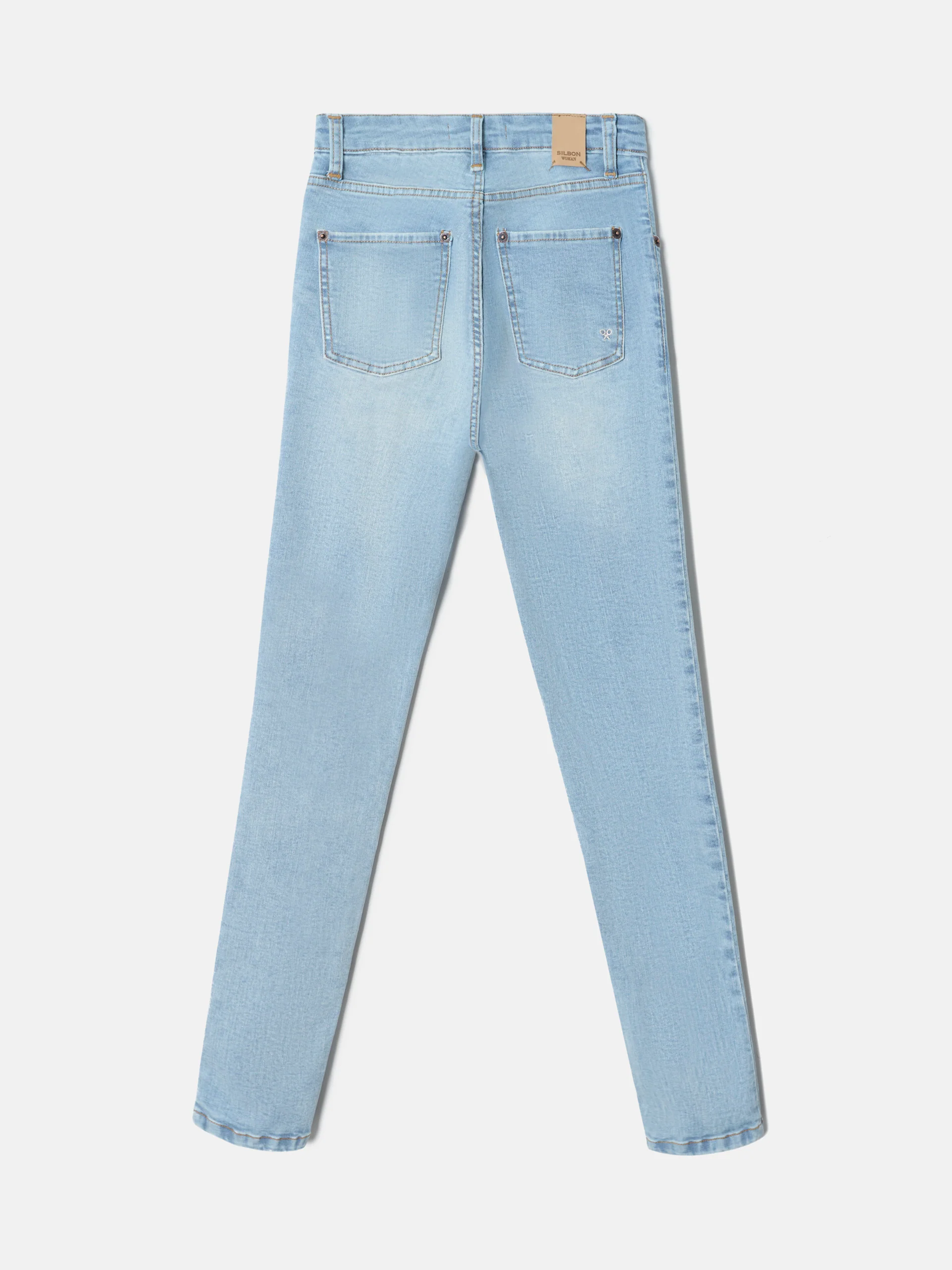 Pantalon woman slim fit denim claro - Image 7