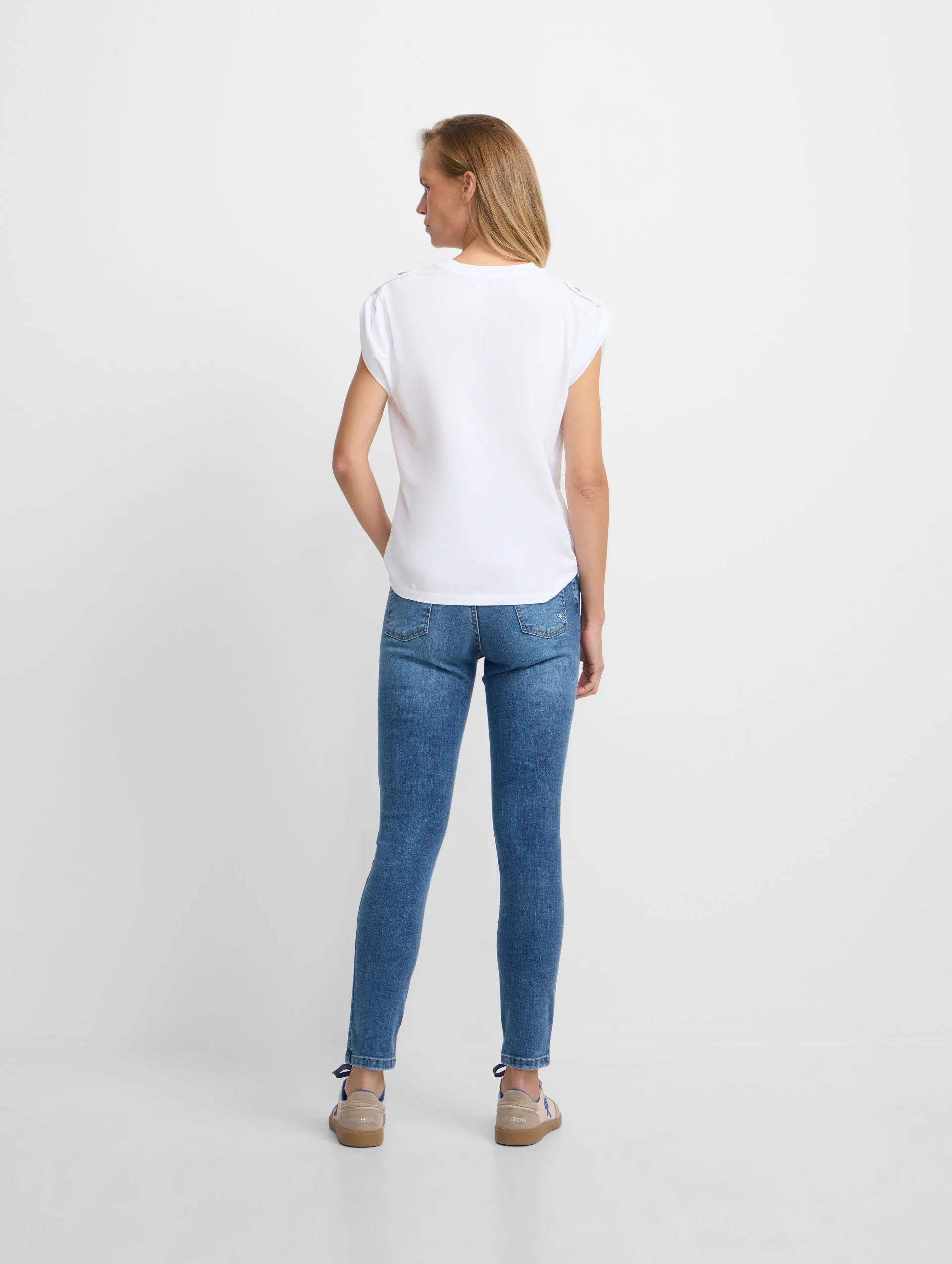 Pantalon woman slim fit denim medio - Image 4