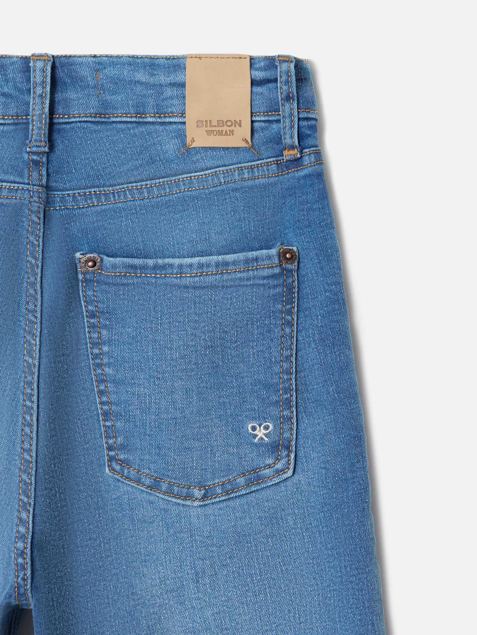 Pantalon woman slim fit denim medio - Image 7