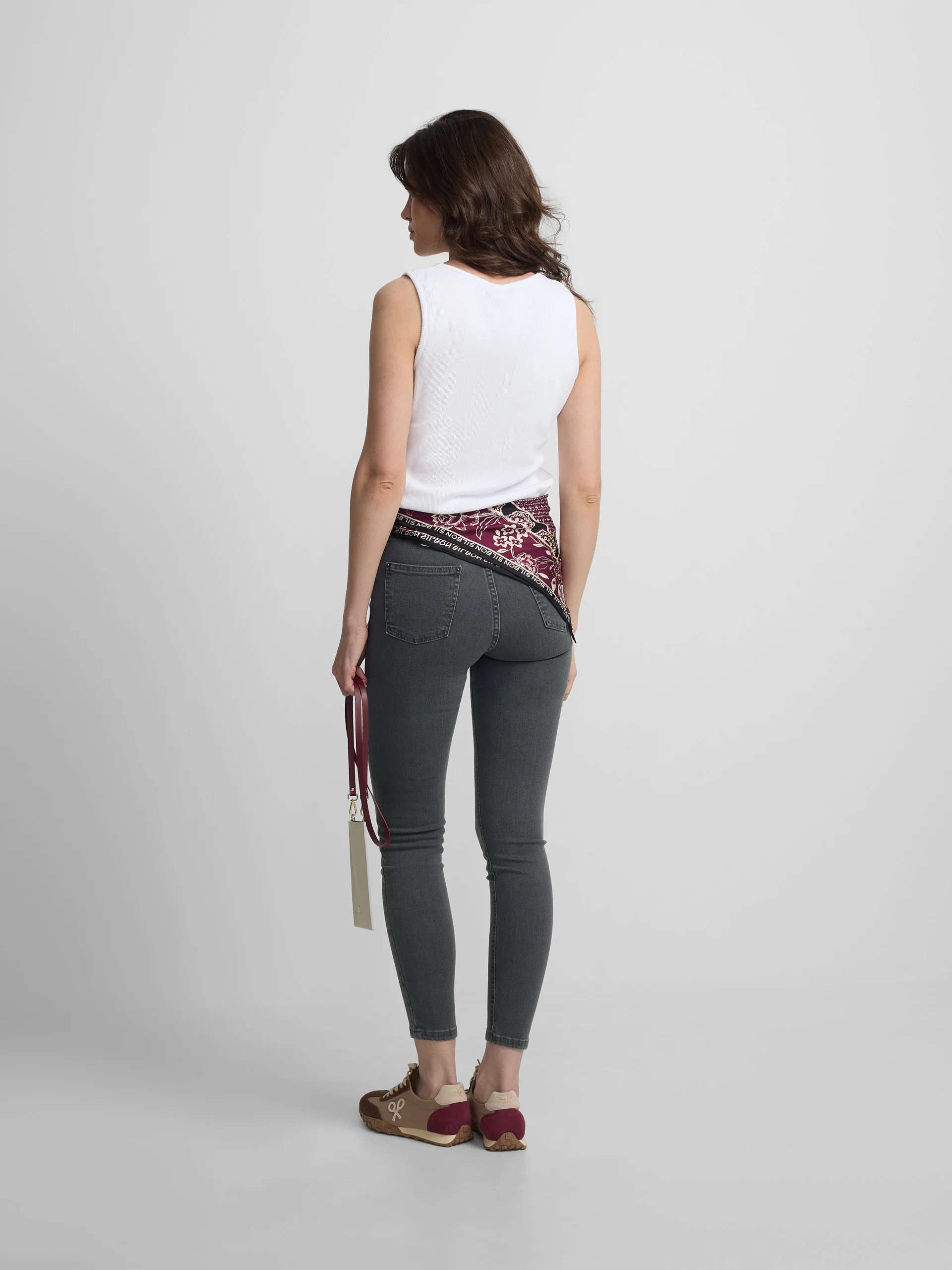 Pantalon woman slim fit gris - Image 5