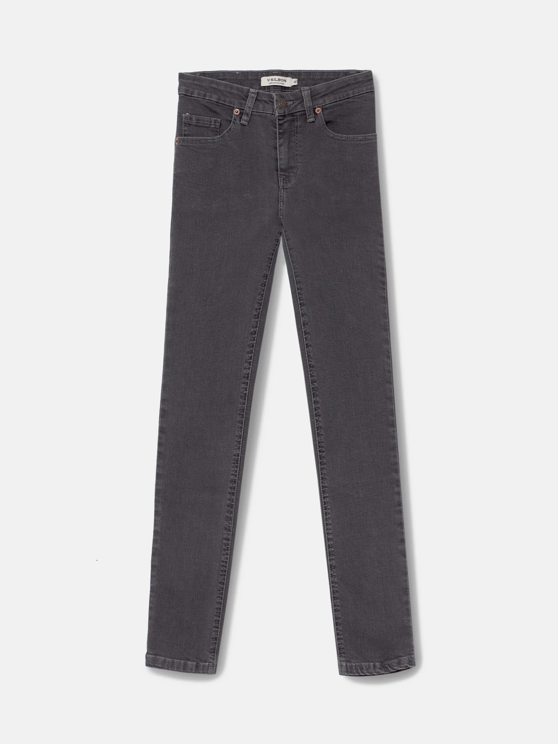 Pantalon woman slim fit gris - Image 7