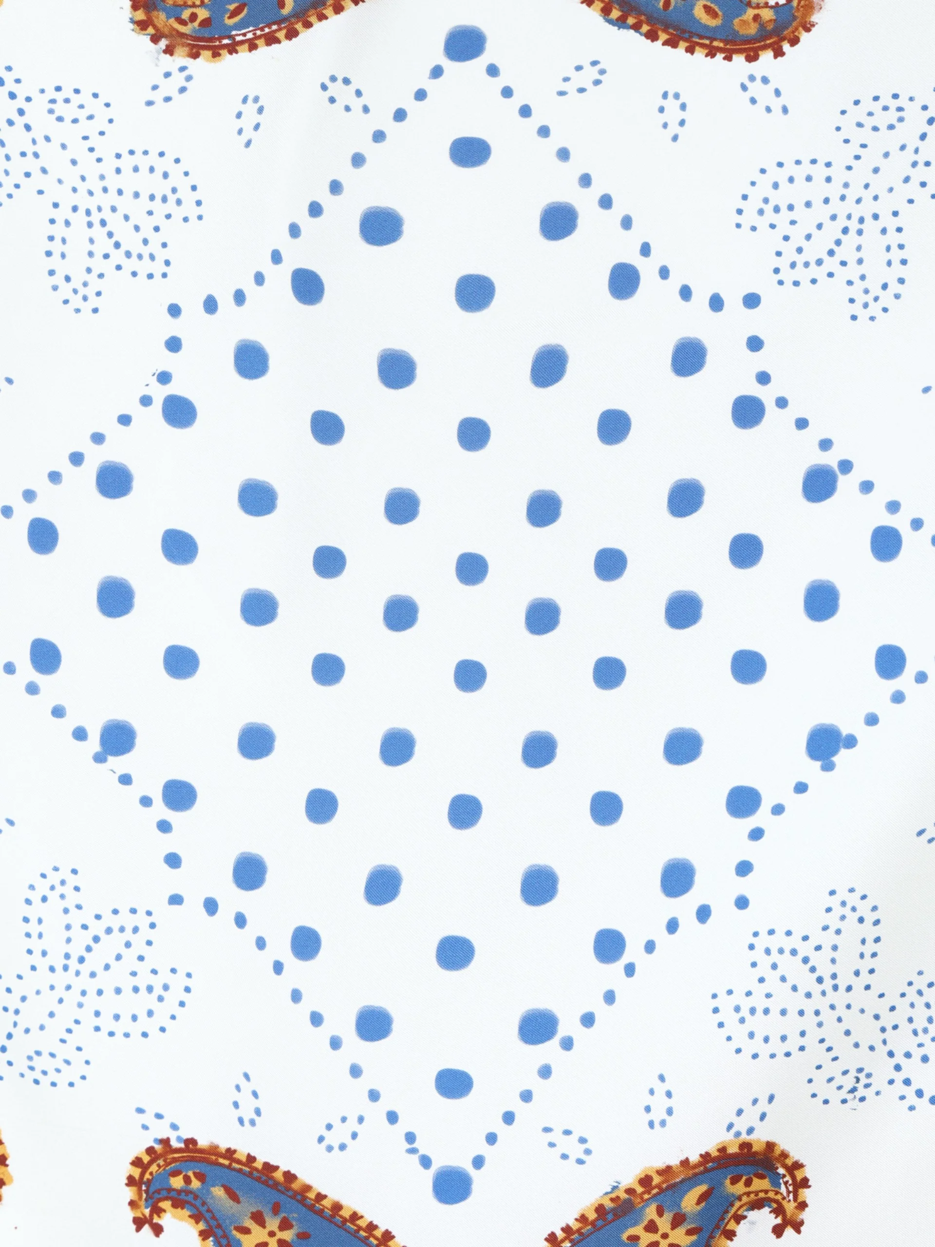 Pañuelo estampado crudo y azul marino - Image 4