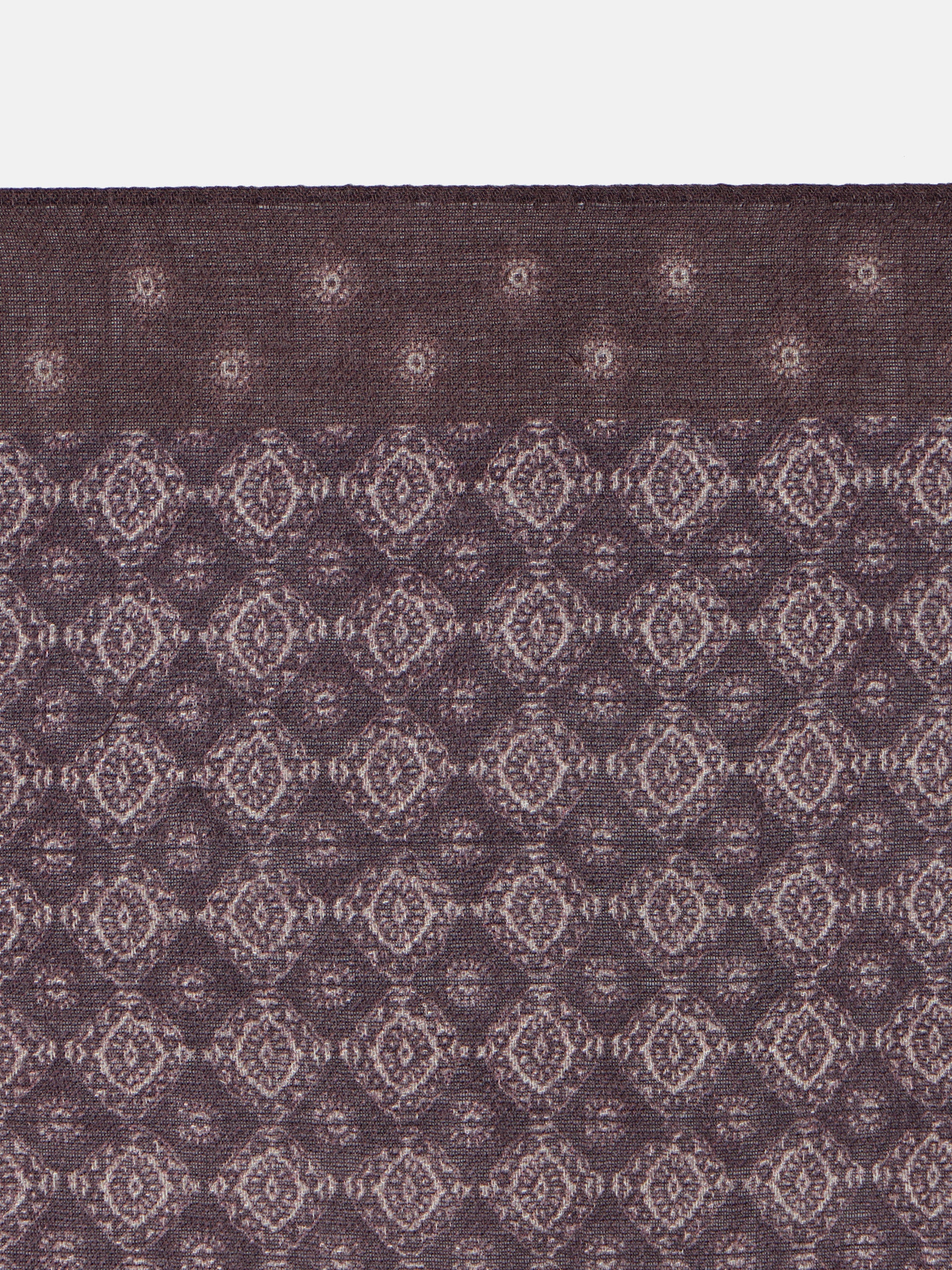 Pañuelo motivo geometrico marron - Image 3