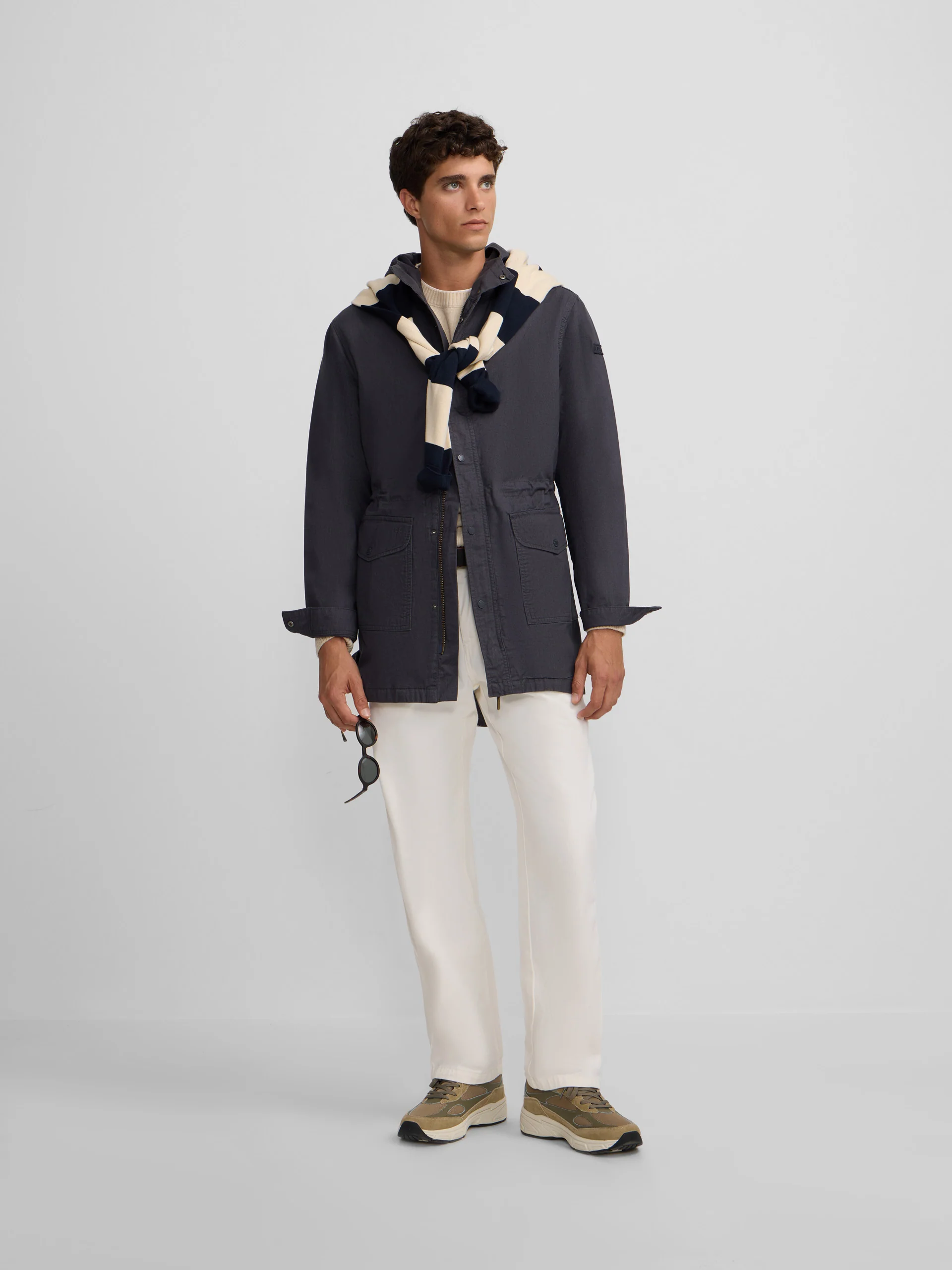 Parka casual azul marino - Image 3