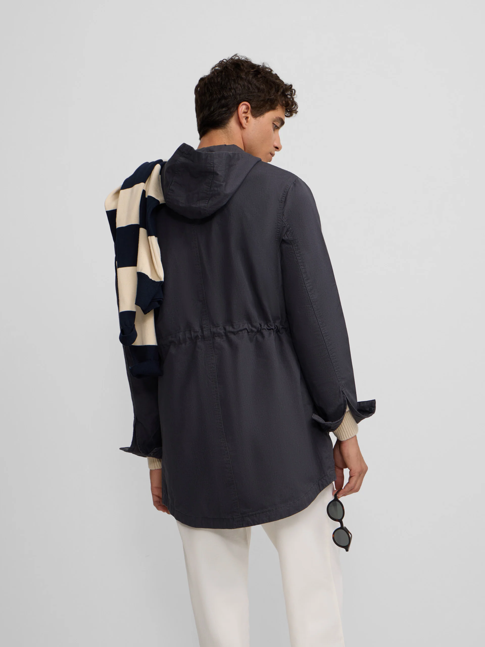 Parka casual azul marino - Image 4