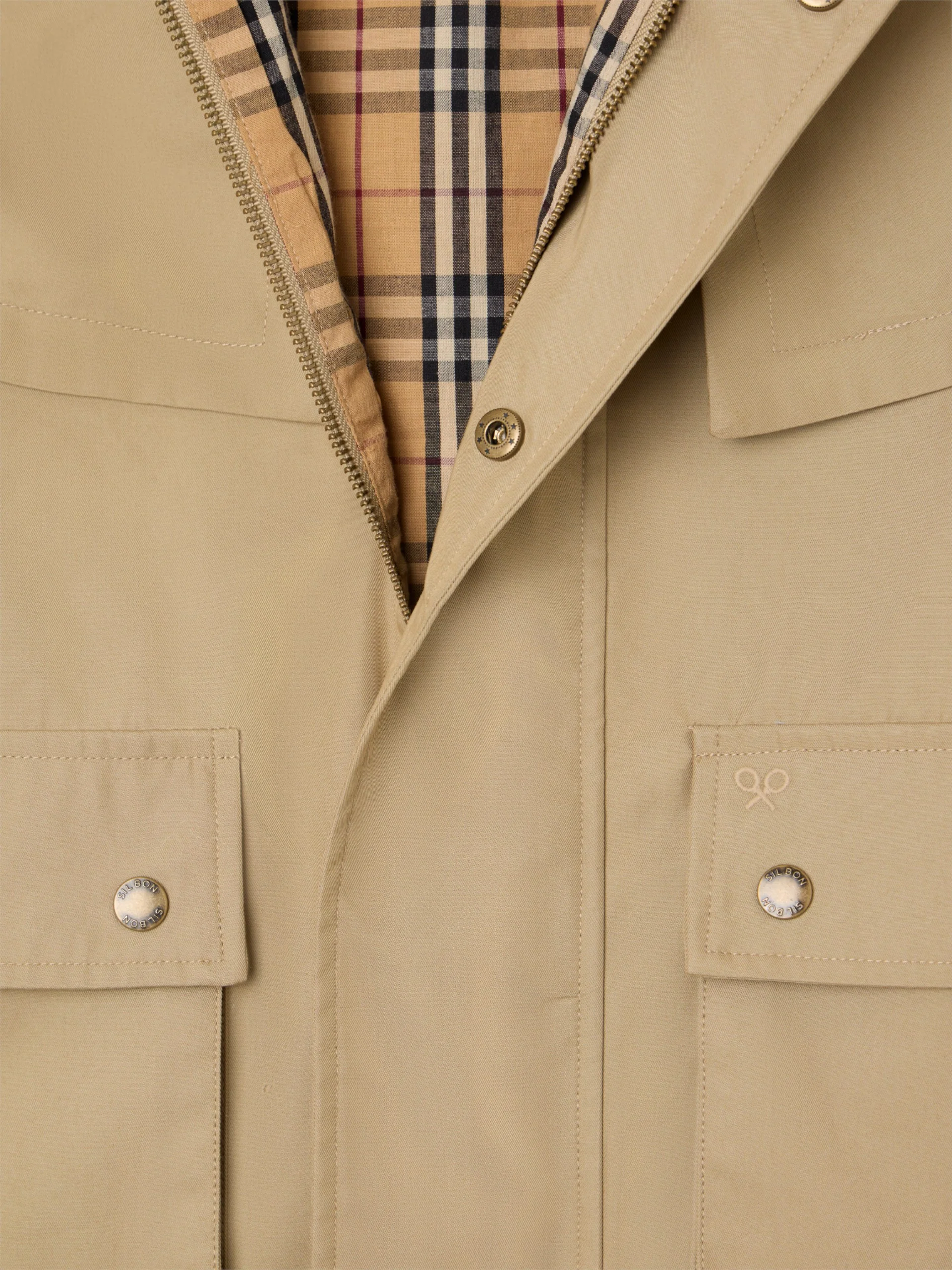 Parka corta capa marron - Image 2