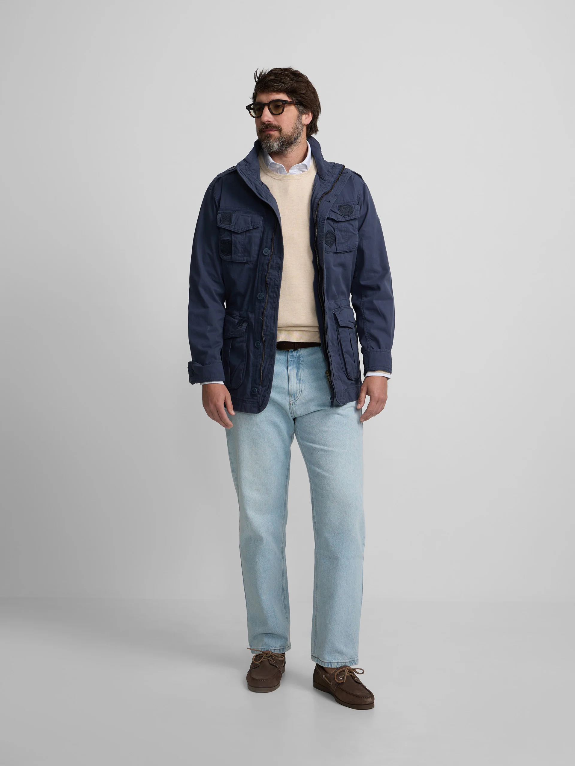 Parka parches azul marino - Image 14