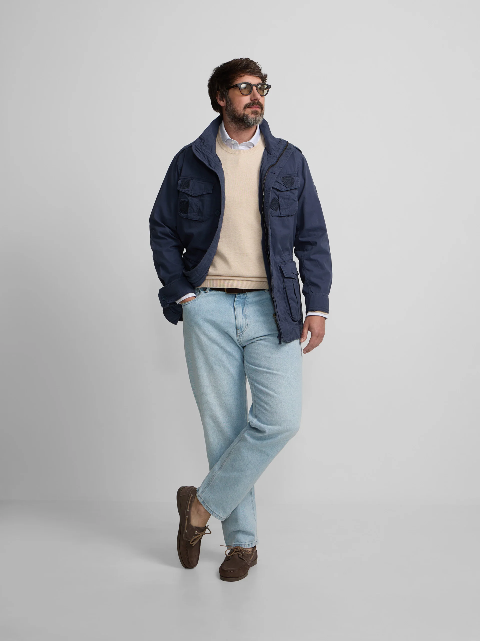 Parka parches azul marino - Image 17