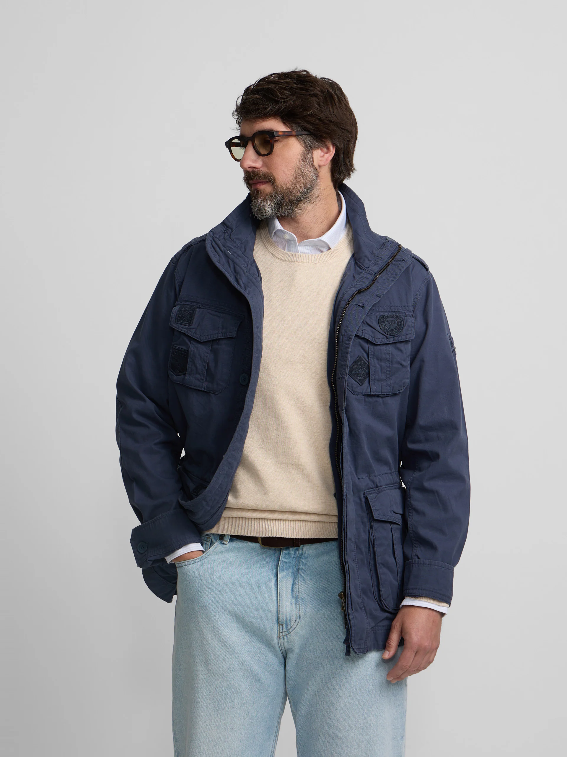 Parka parches azul marino - Image 5