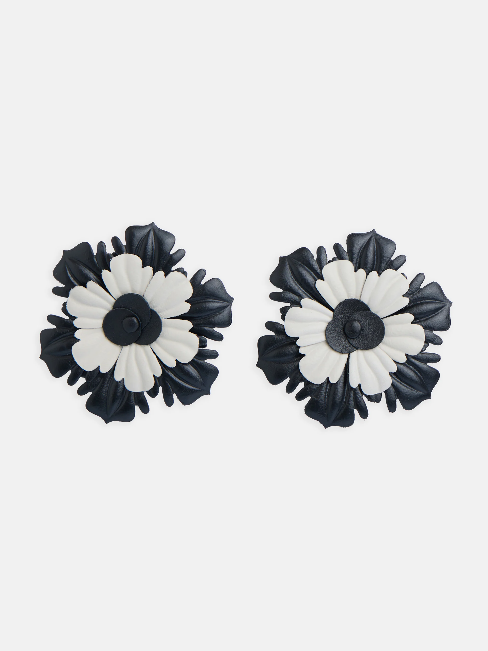 Pendientes velada flor napa bicolor - Image 3