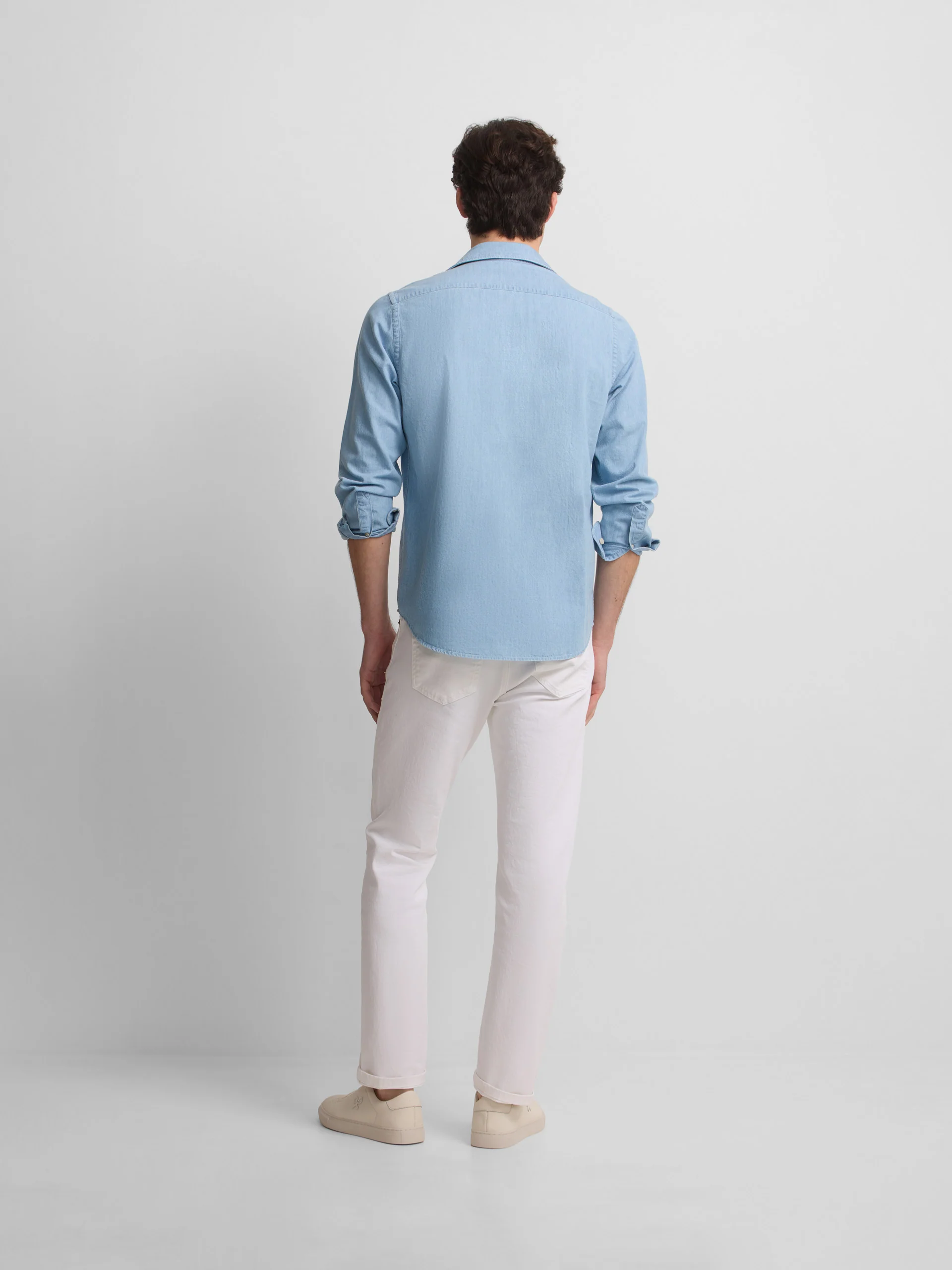 Polera bolsillos denim cruise azul claro - Image 6