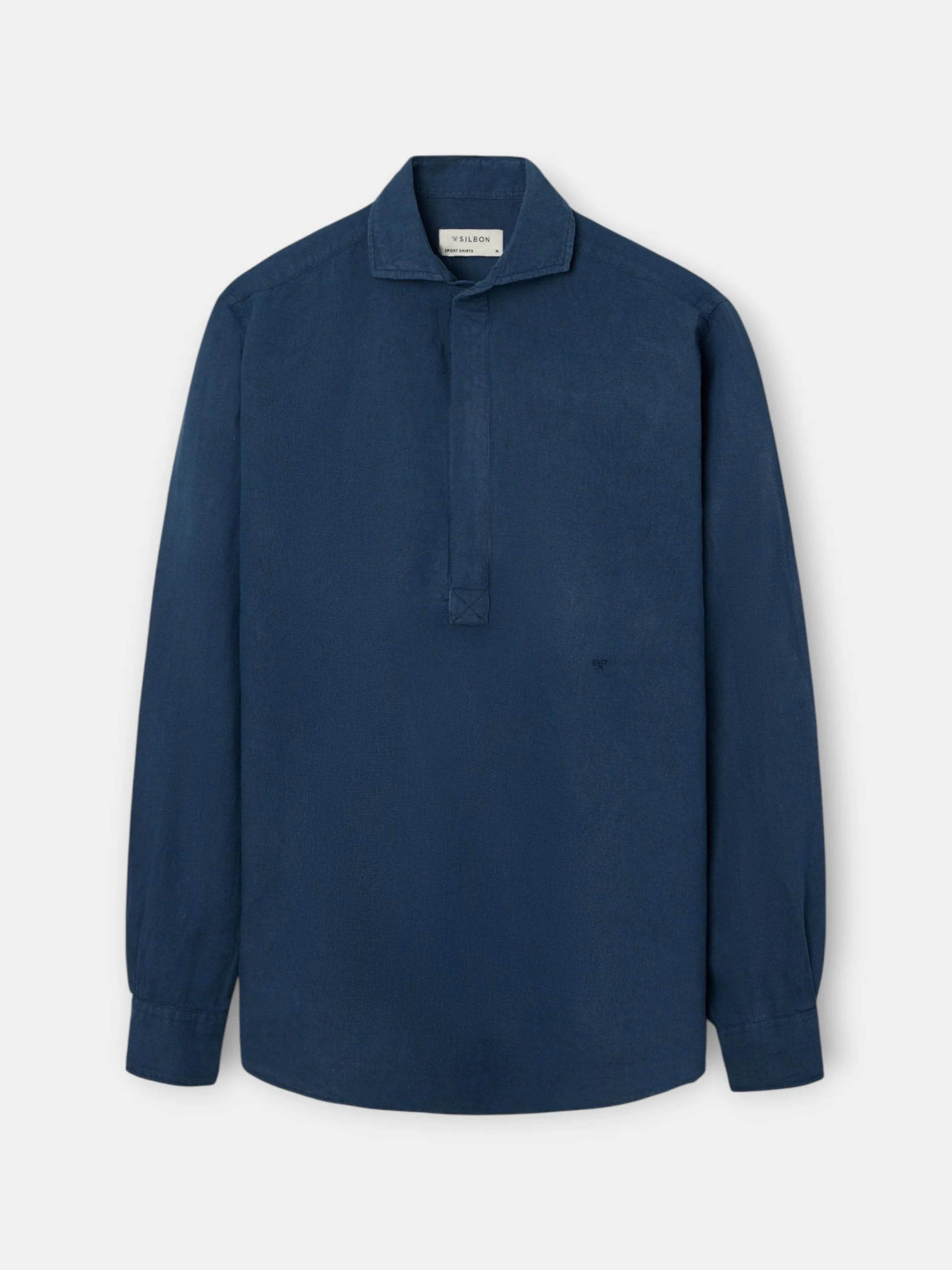 Polera lino lisa azul marino - Image 8