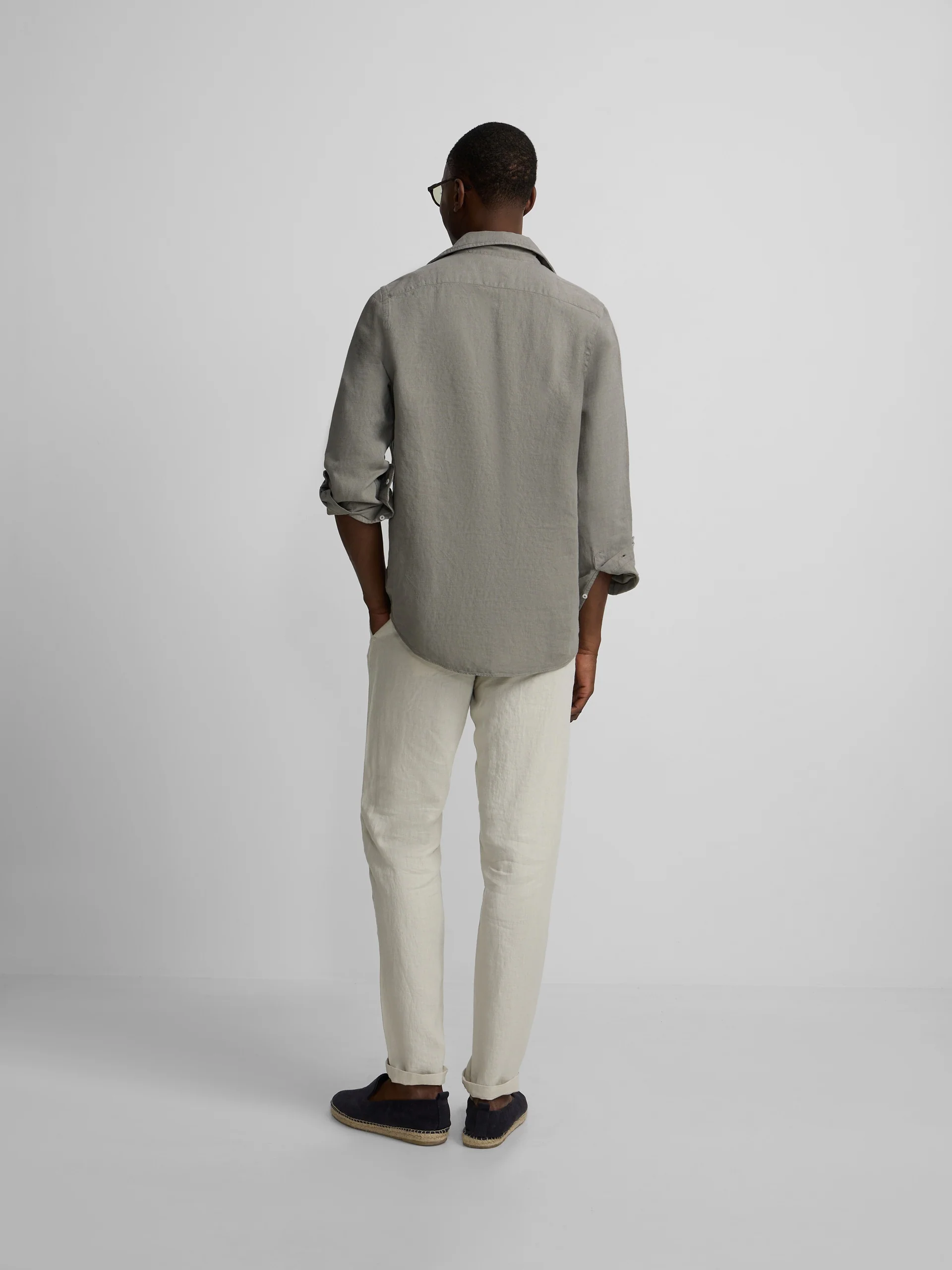 Polera lino lisa verde - Image 7
