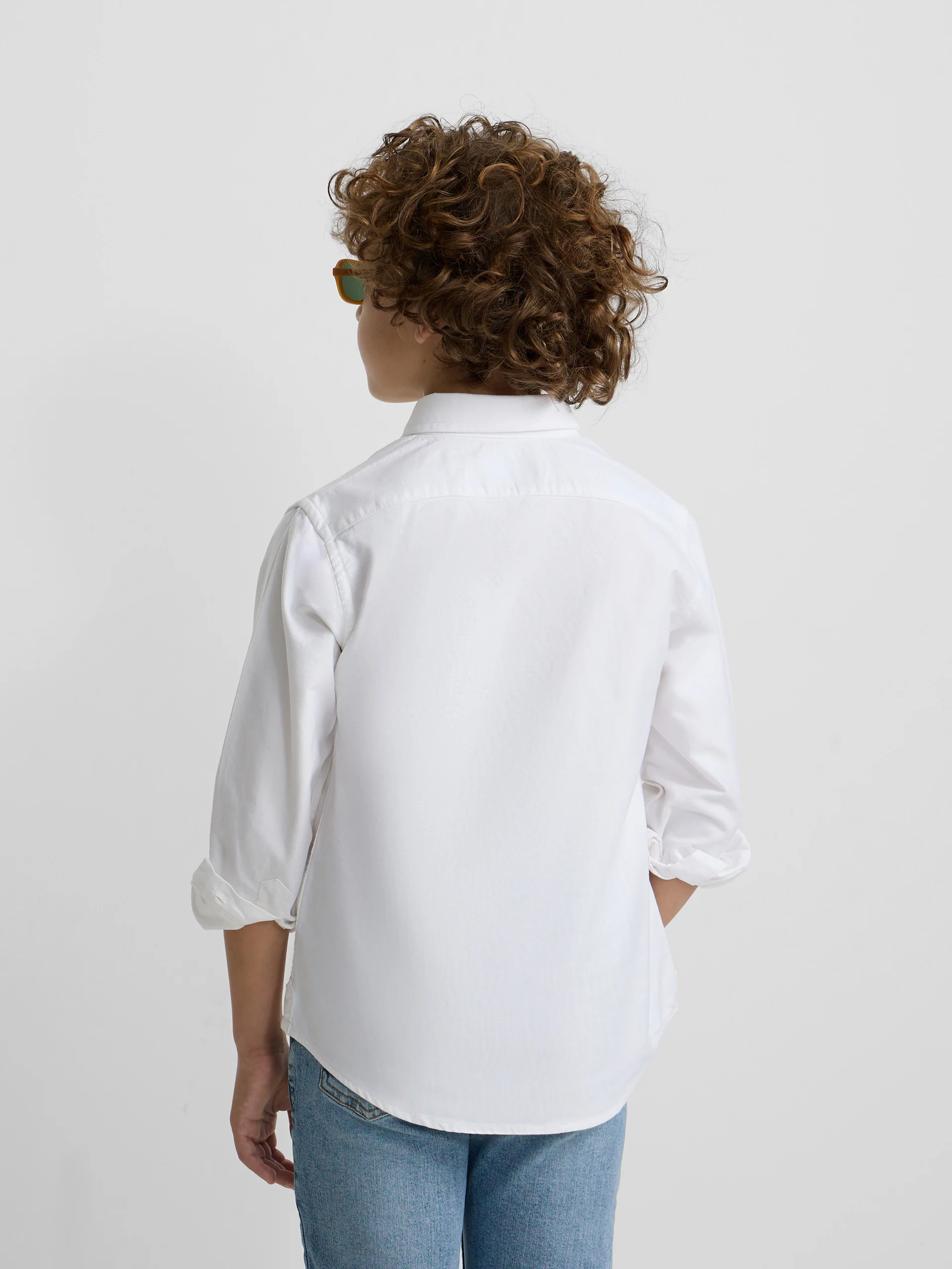 Polera sport kids clasica oxford blanca - Image 6