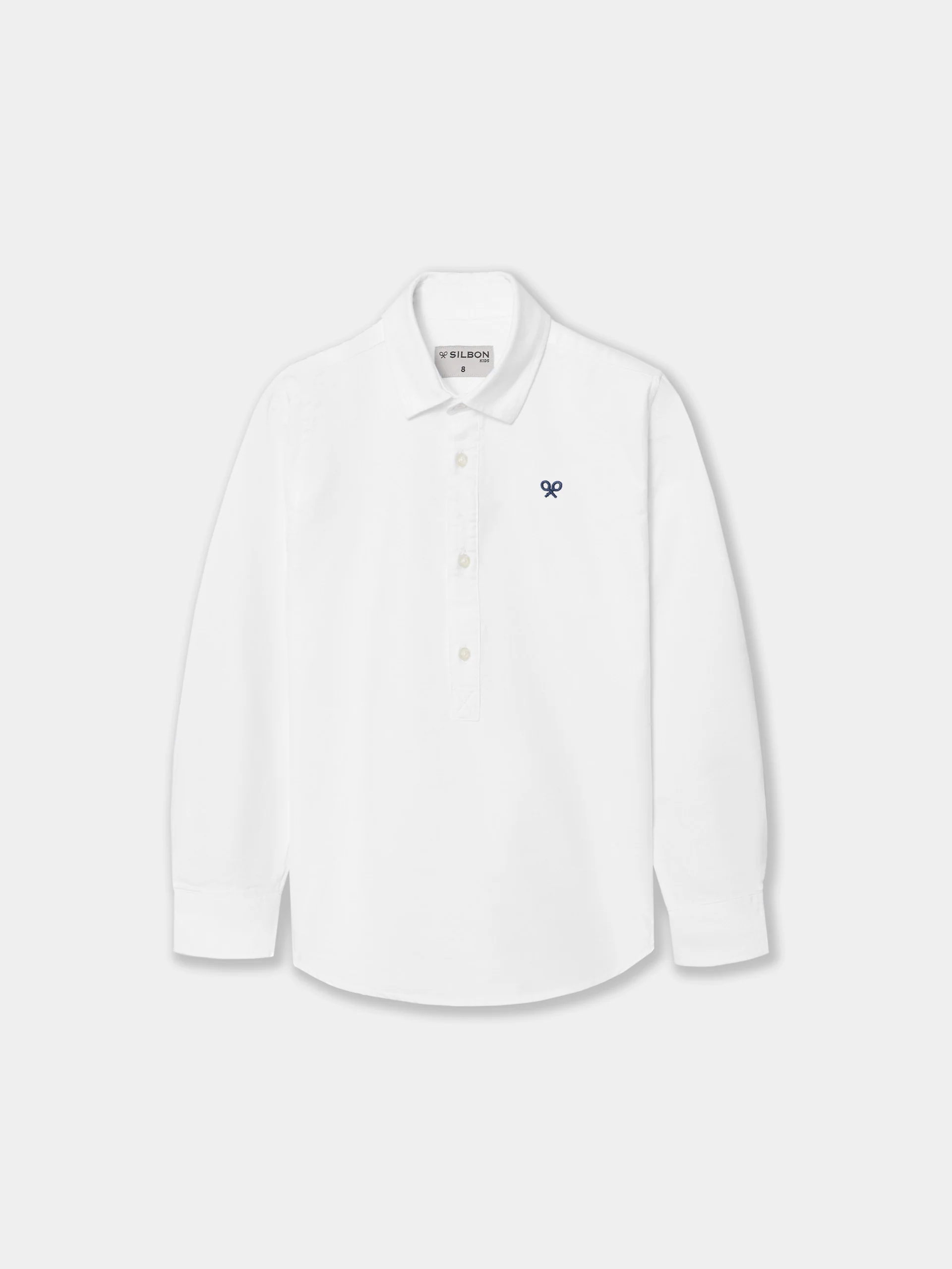 Polera sport kids clasica oxford blanca - Image 7