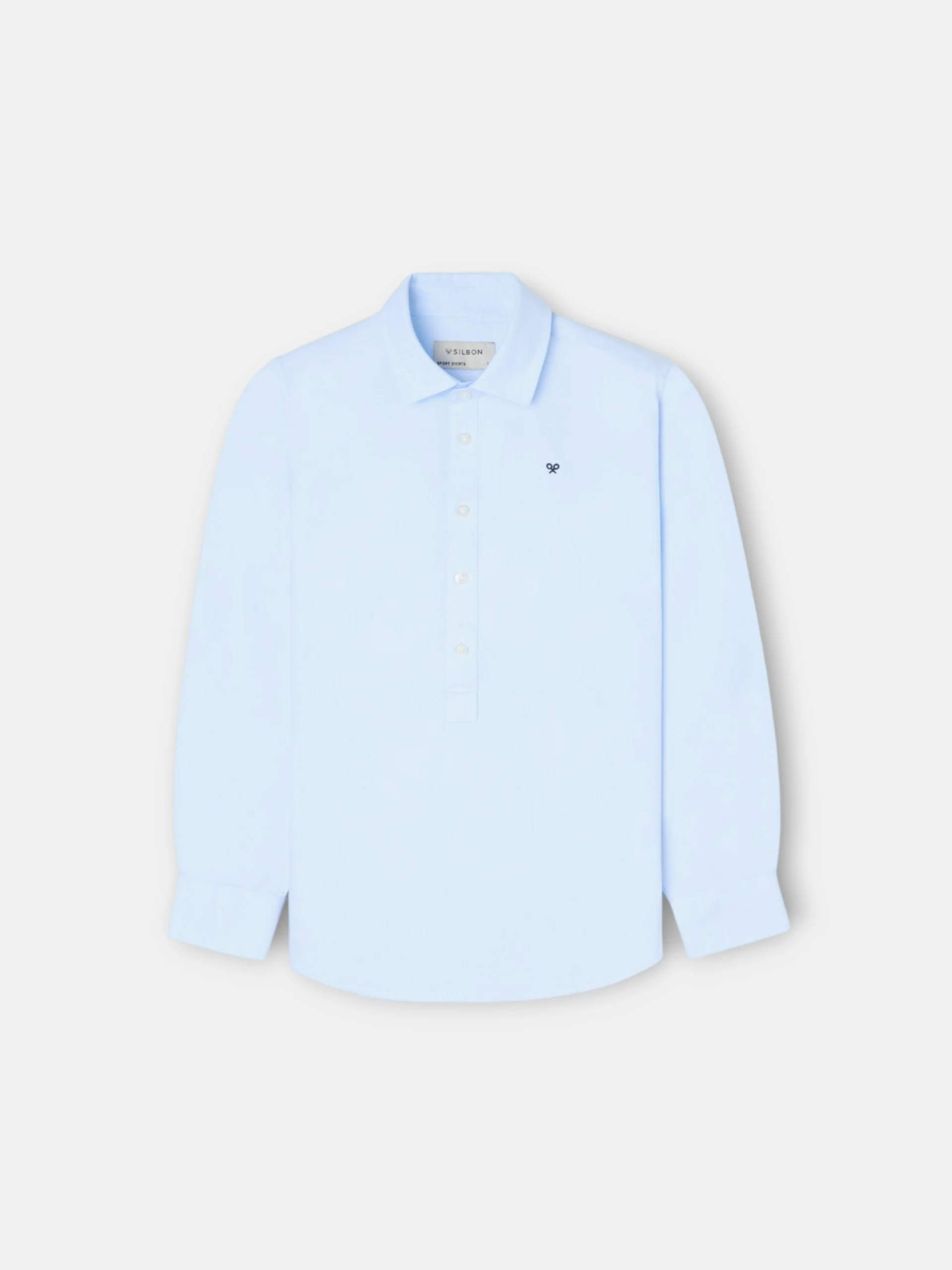 Polera sport kids oxford celeste - Image 5
