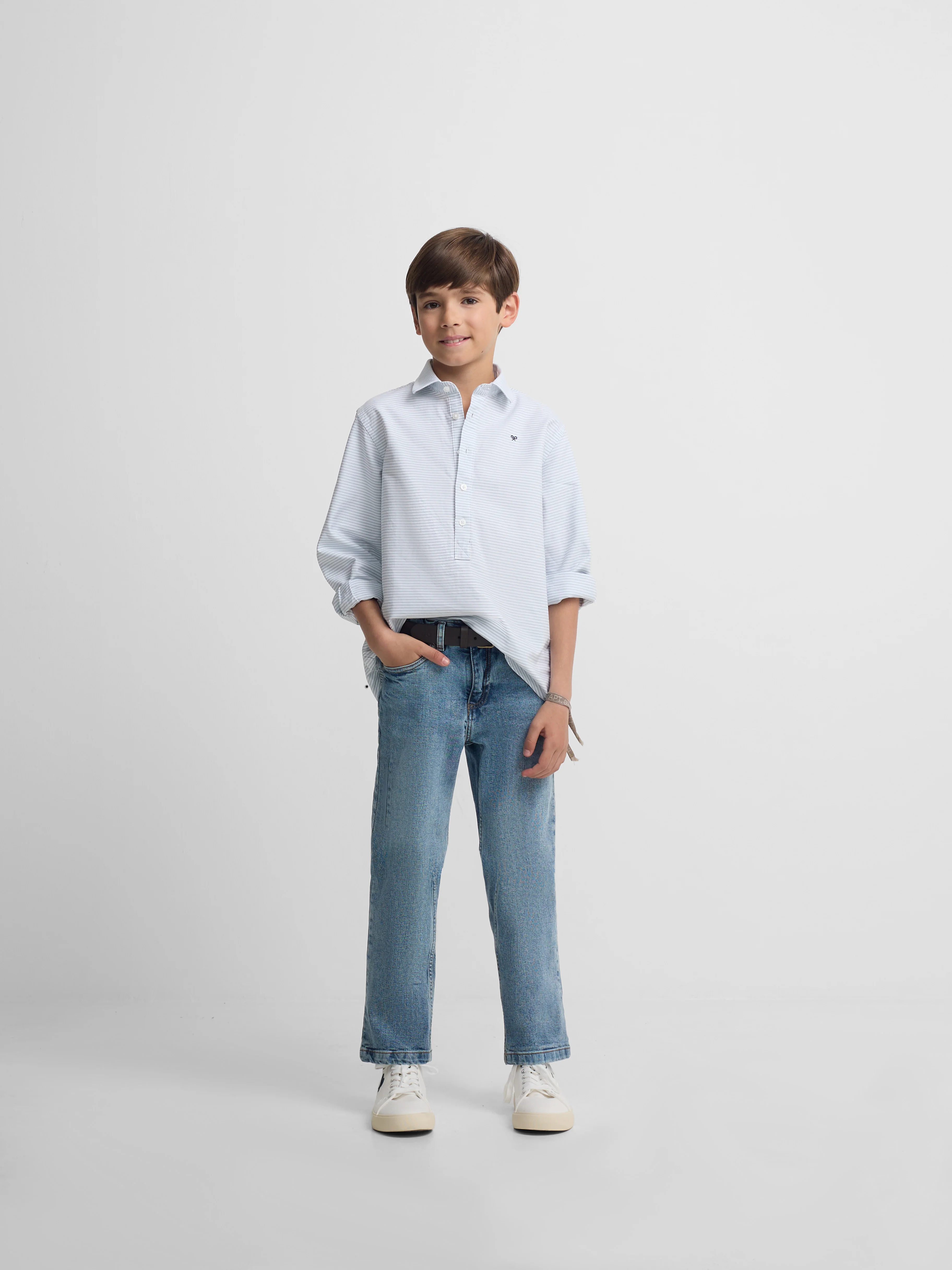 Polera sport kids rayas horizontal verde - Image 6