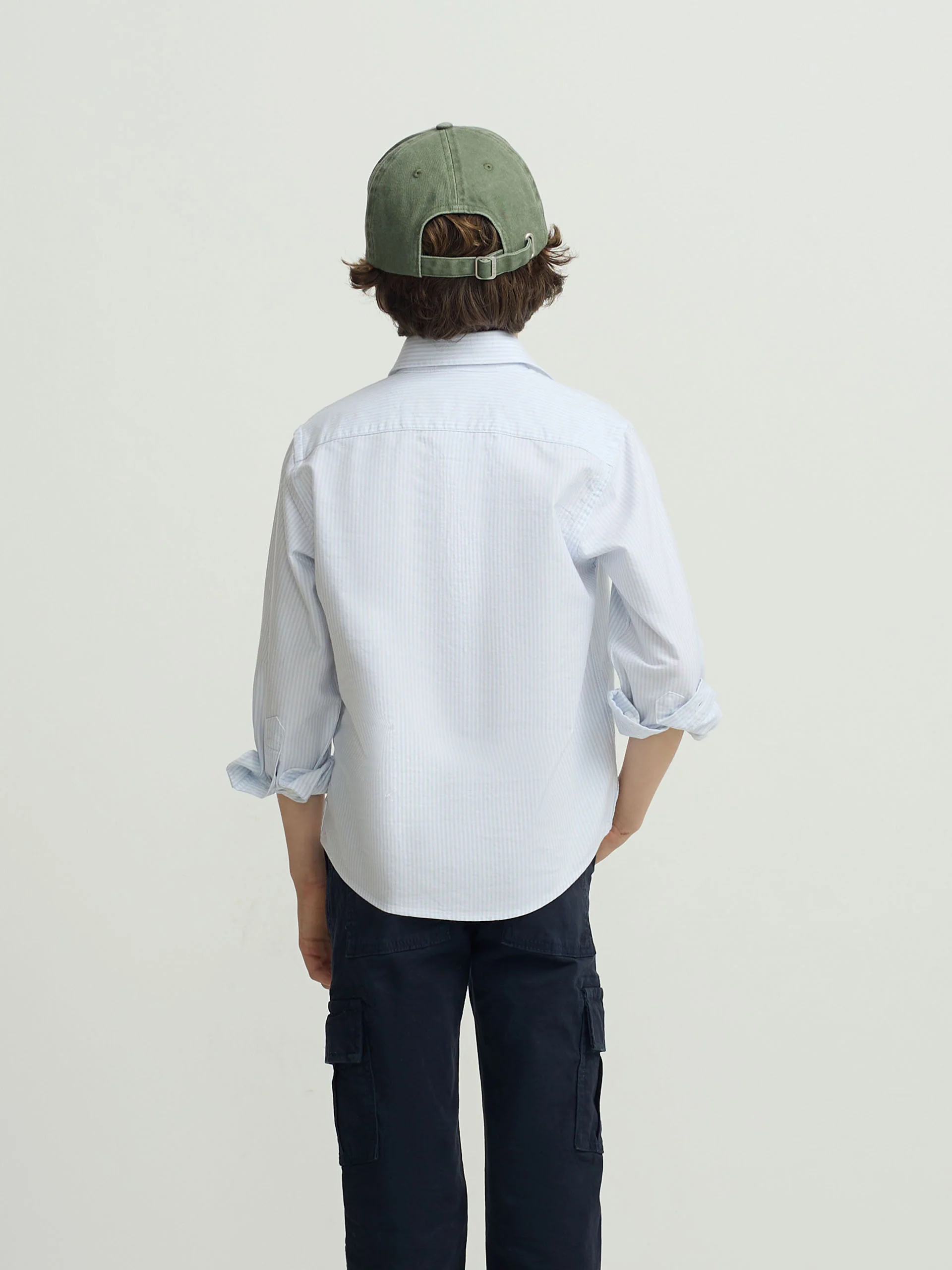 Polera sport kids rayas vertical azul - Image 4