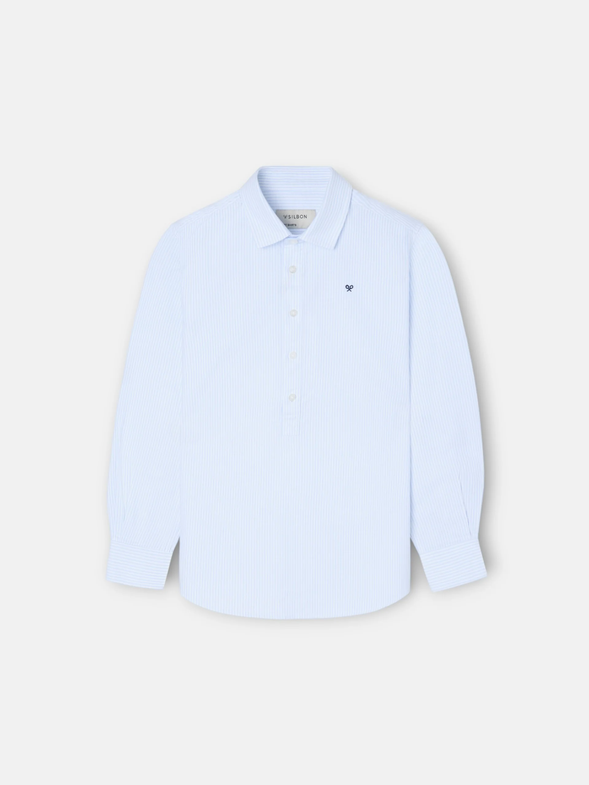 Polera sport kids rayas vertical azul - Image 6