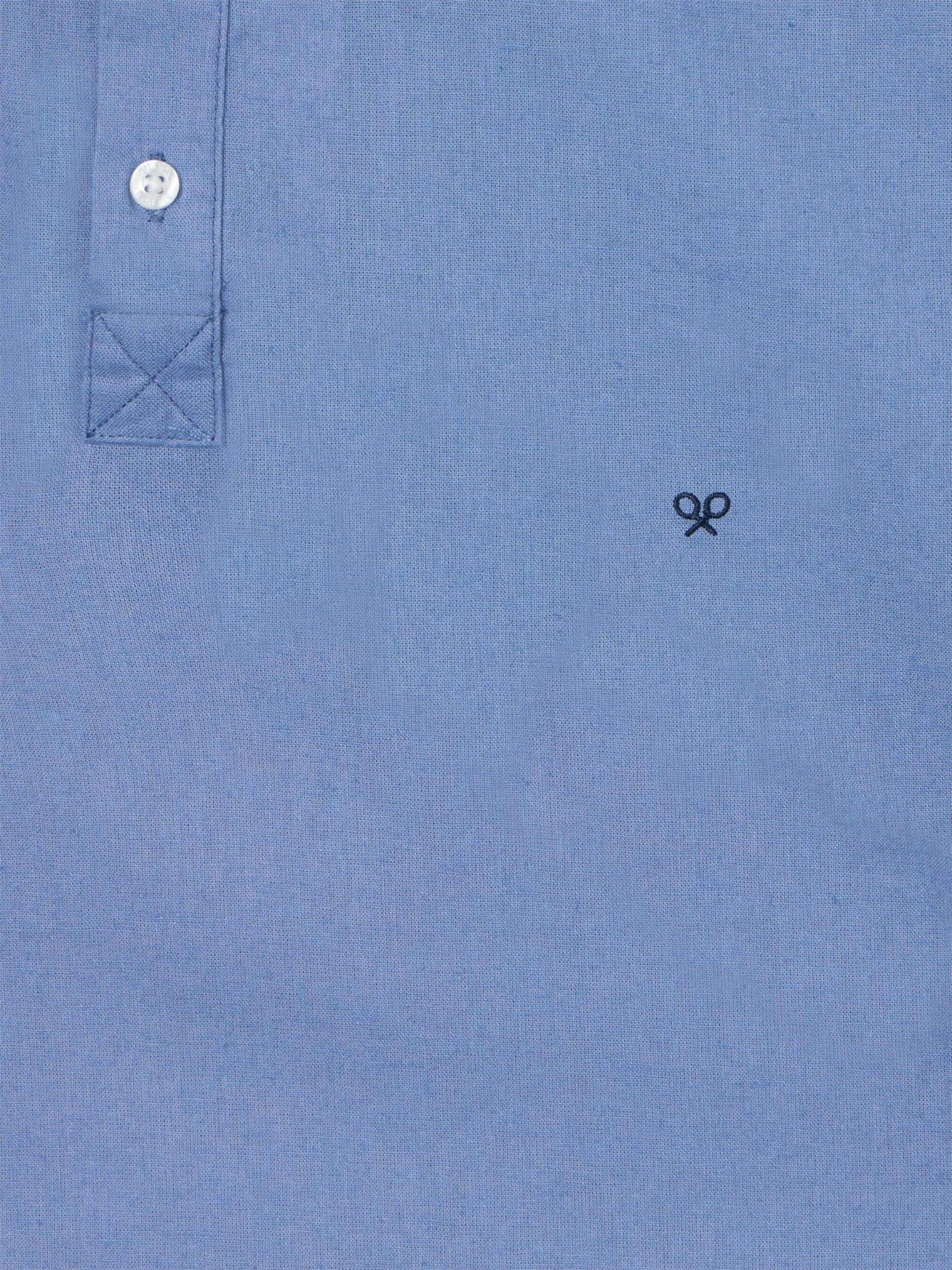 Polera sport lino azul - Image 2
