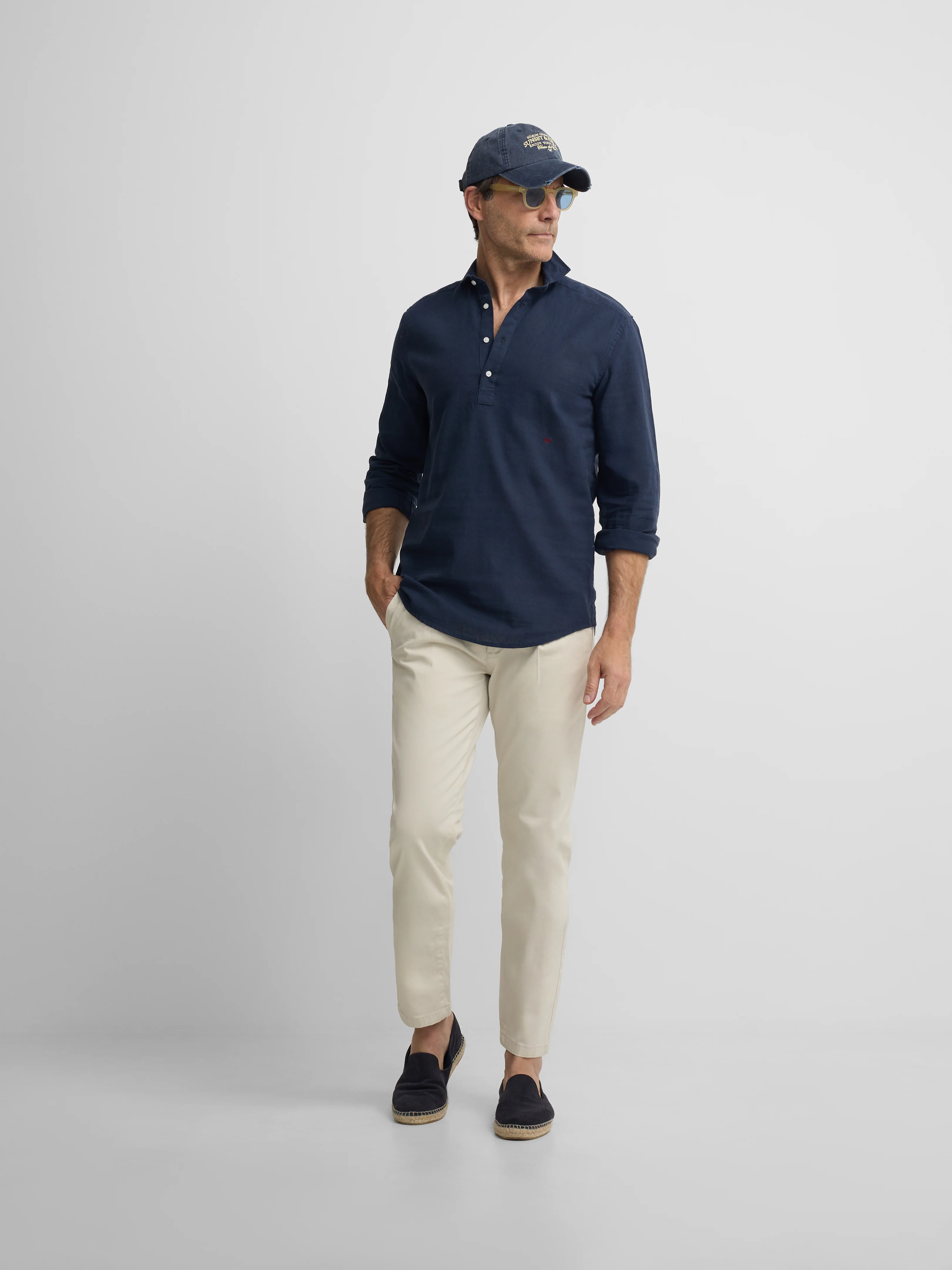 Polera sport lino azul marino - Image 4