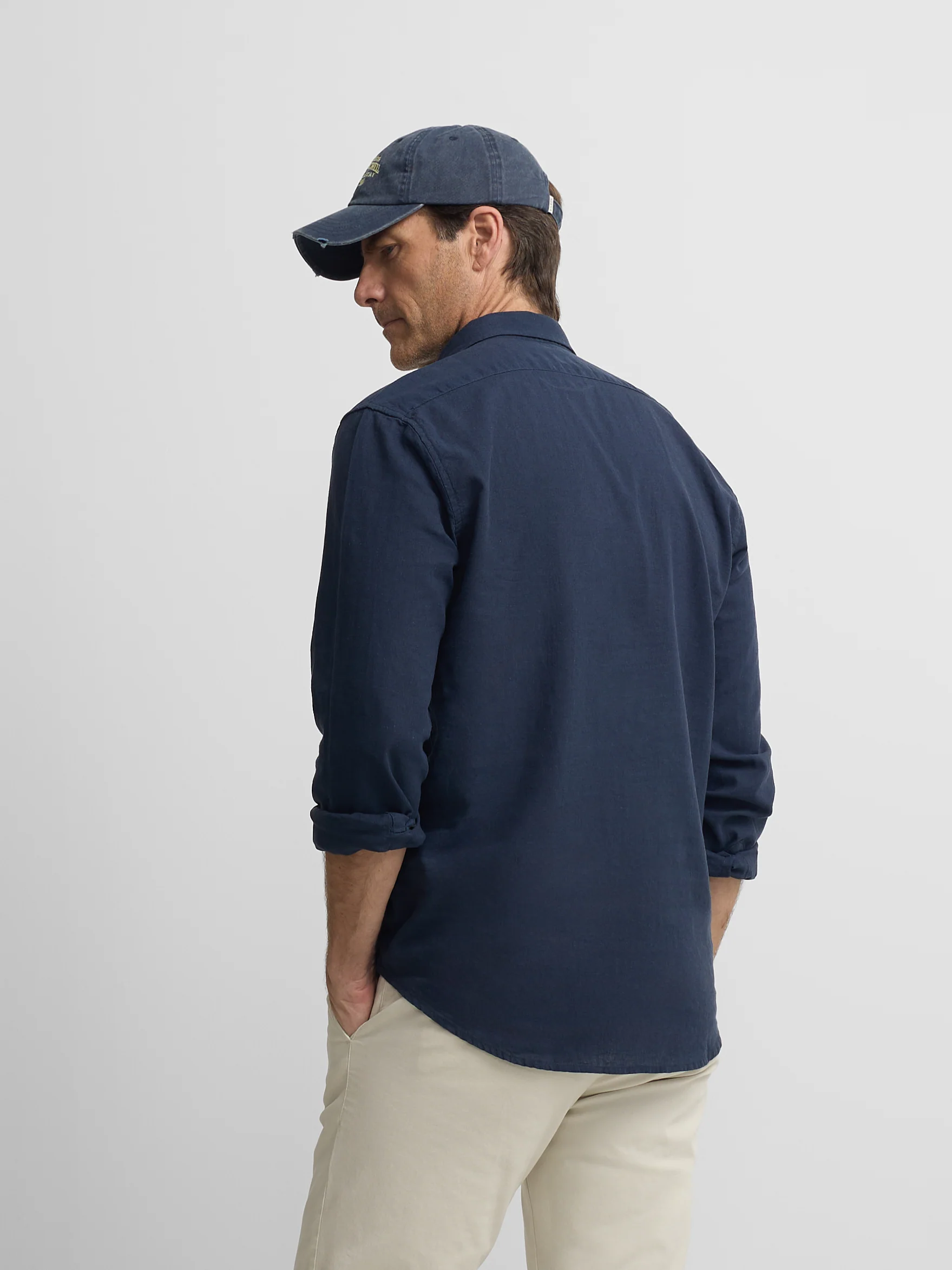 Polera sport lino azul marino - Image 7