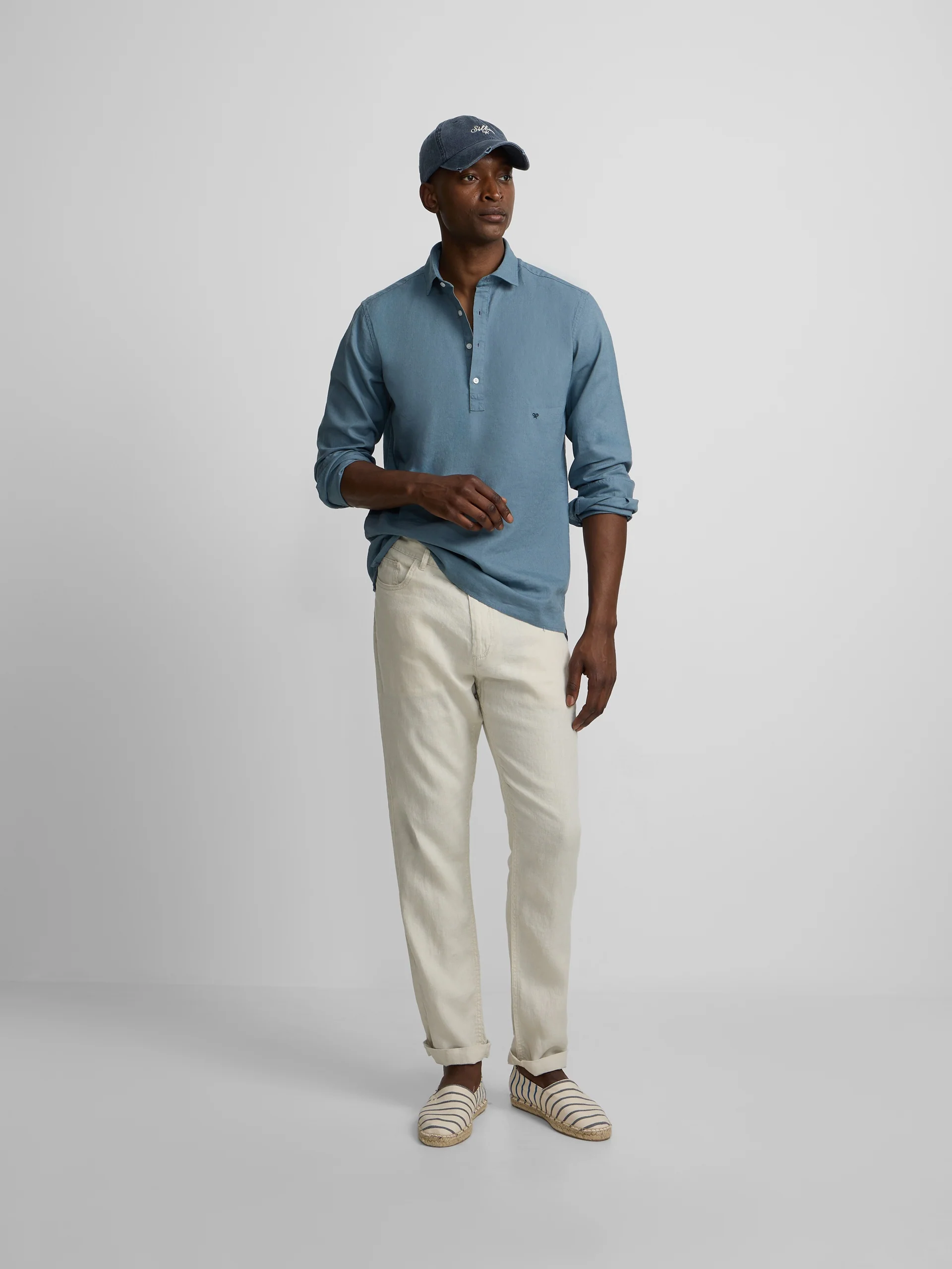 Polera sport lino petroleo - Image 3