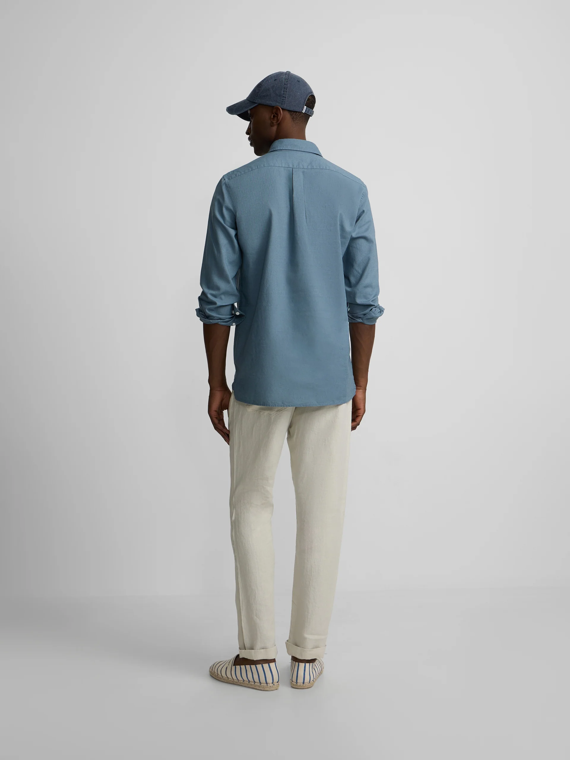 Polera sport lino petroleo - Image 4