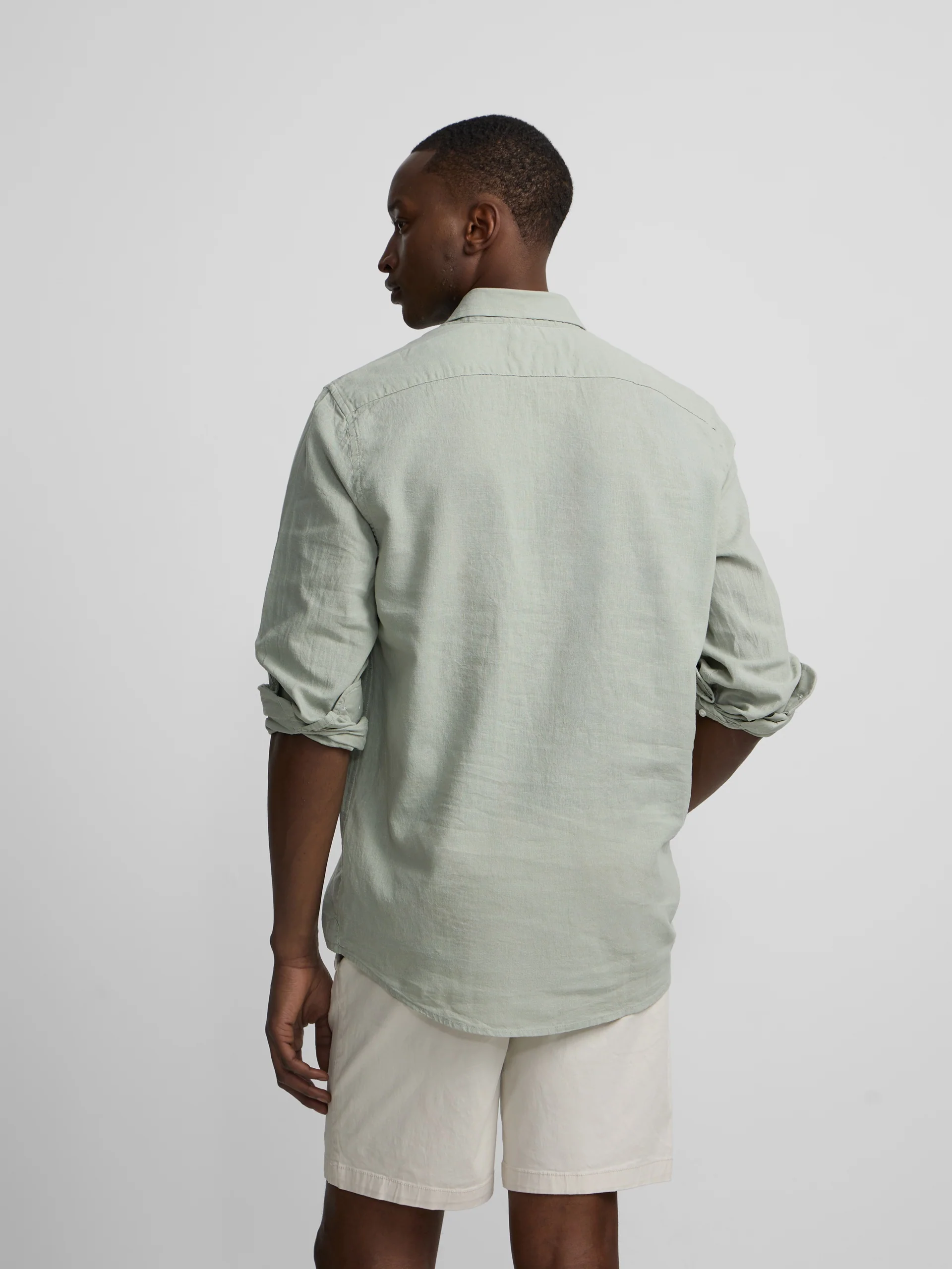 Polera sport lino verde medio - Image 4