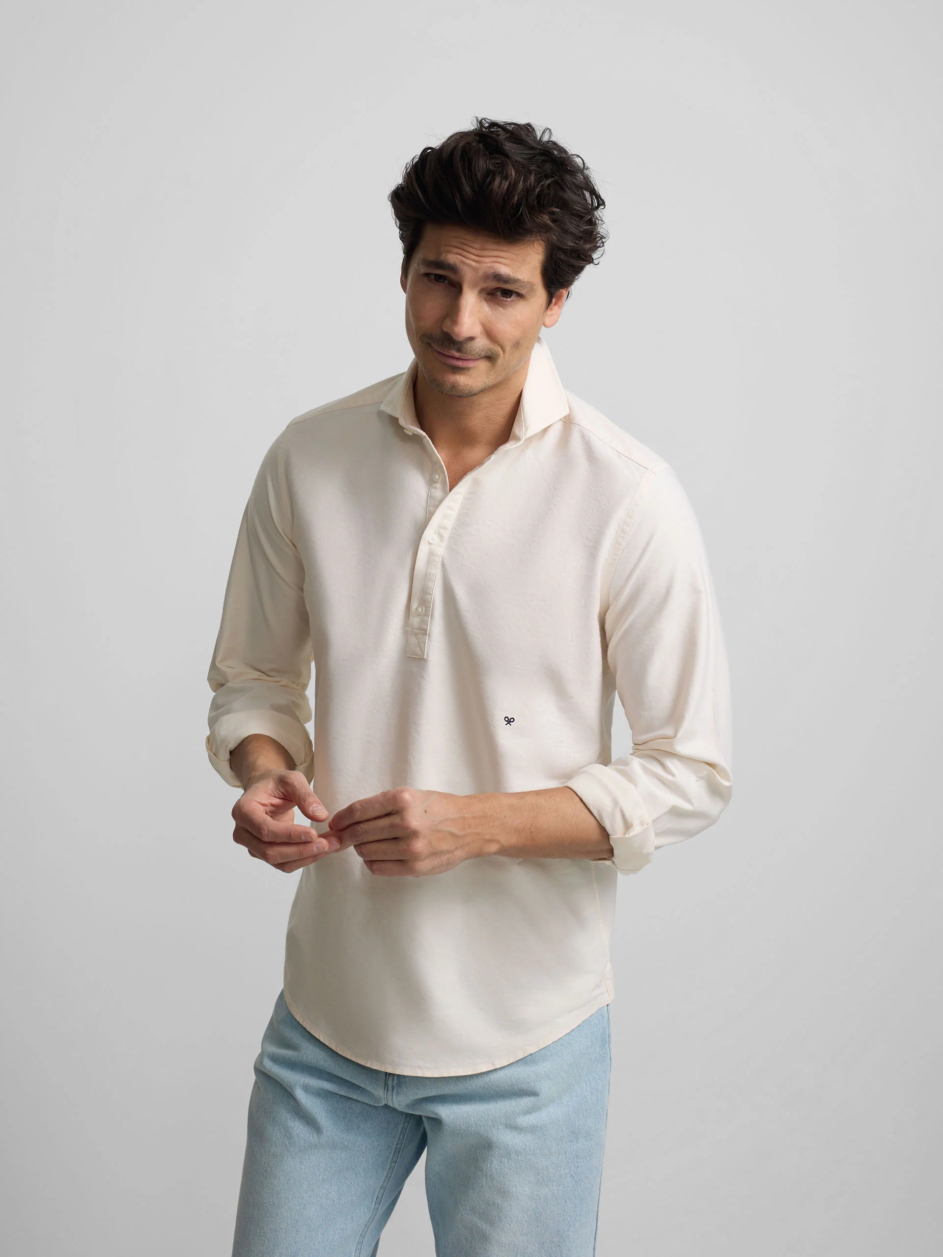 Polera sport oxford amarilla - Image 2