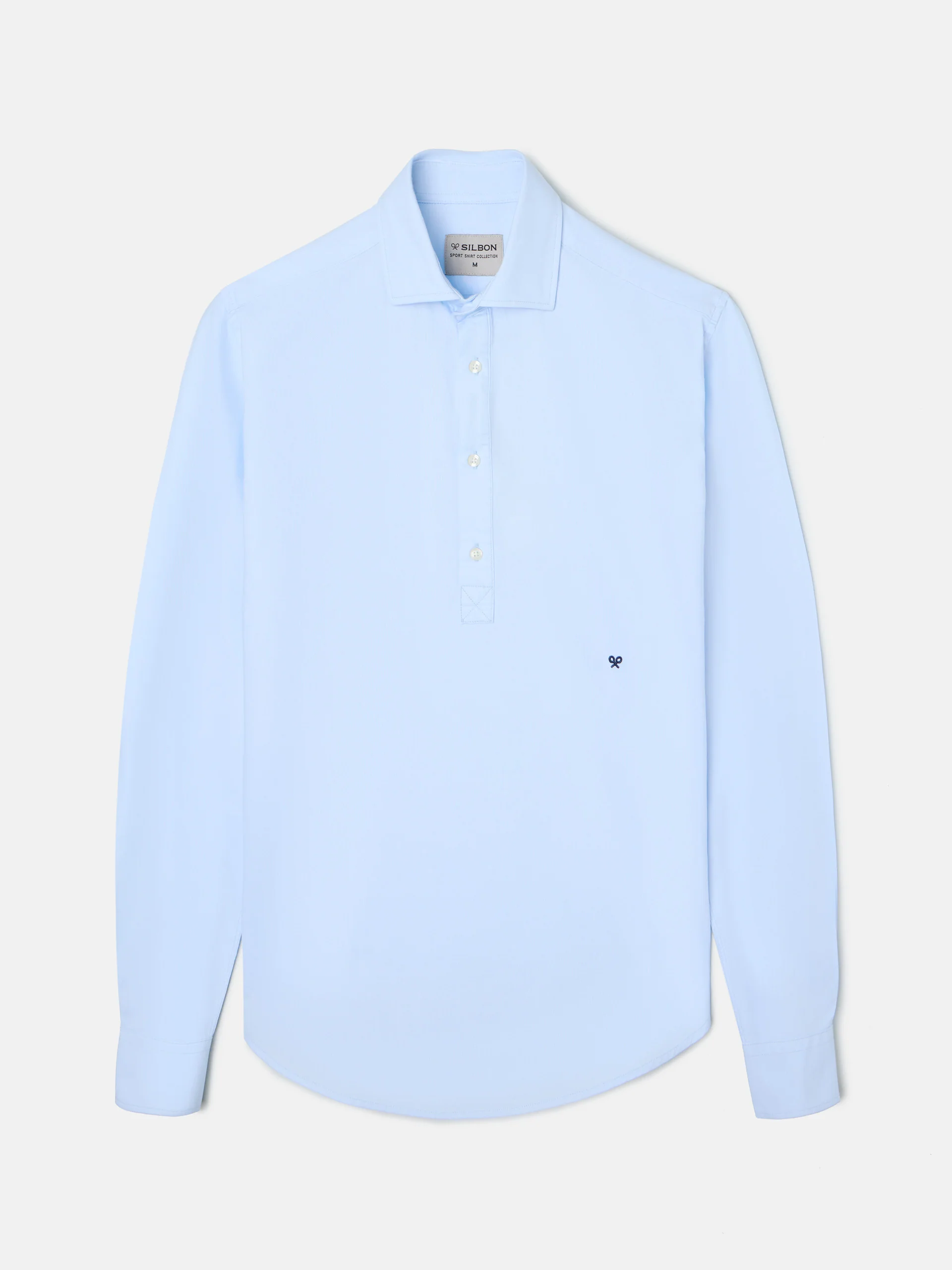 Polera sport oxford celeste - Image 5