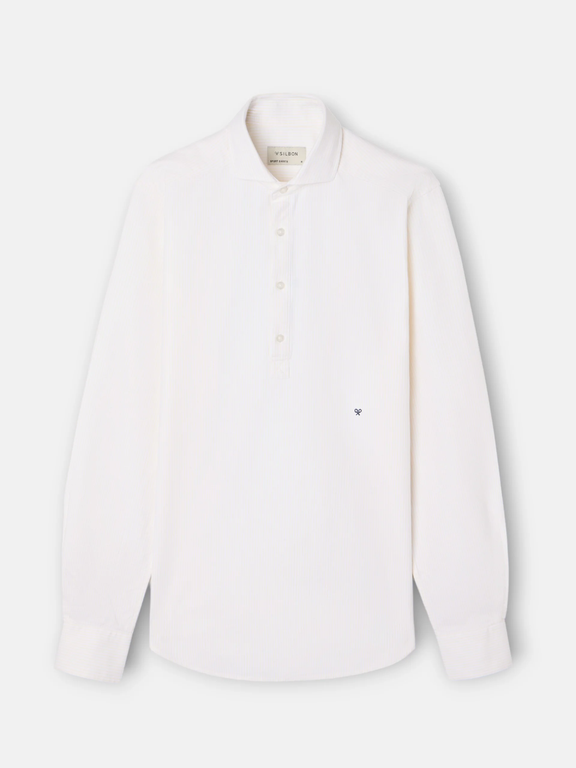 Polera sport oxford rayas amarillas - Image 5