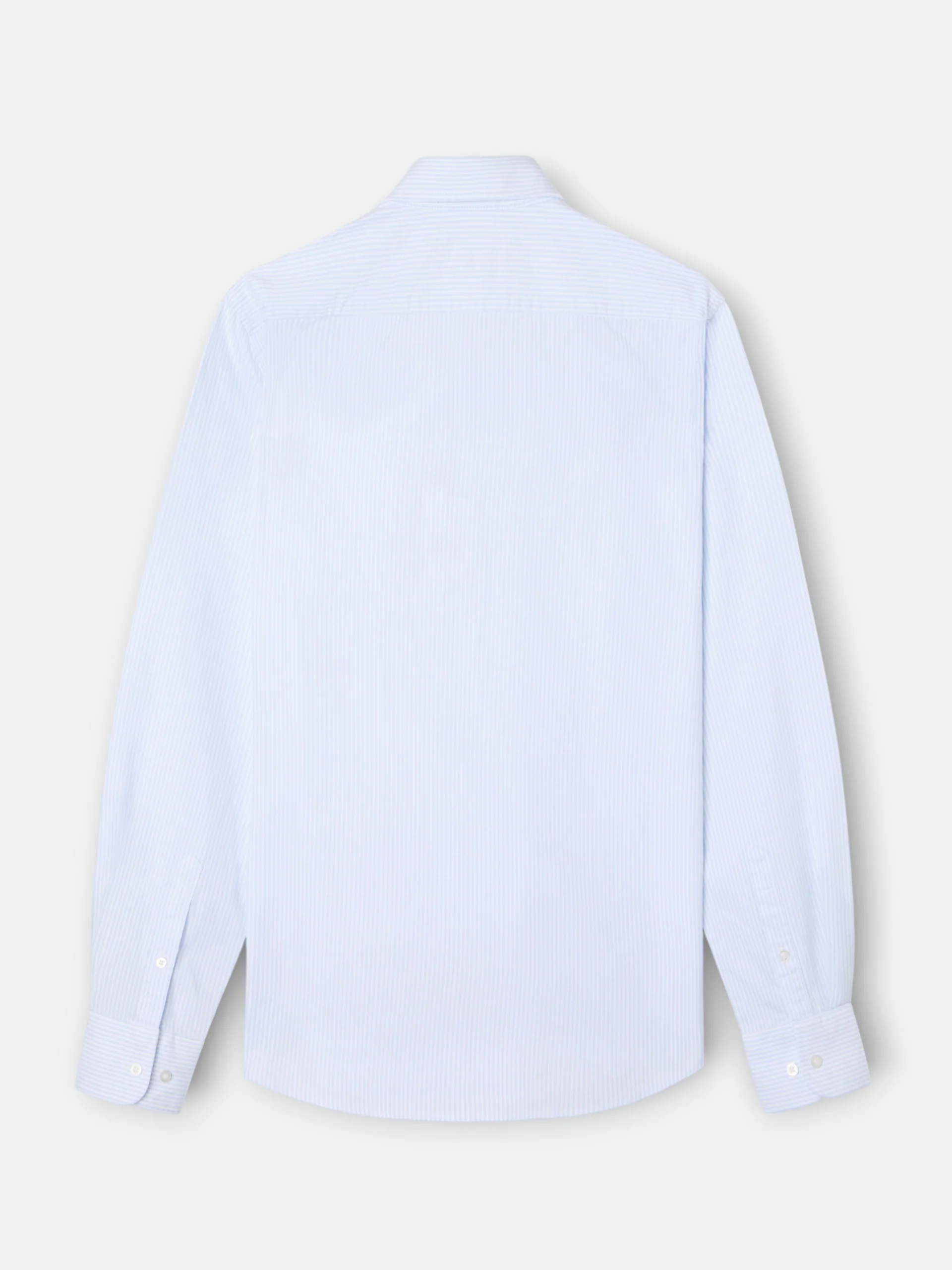Polera sport oxford rayas celeste - Image 9