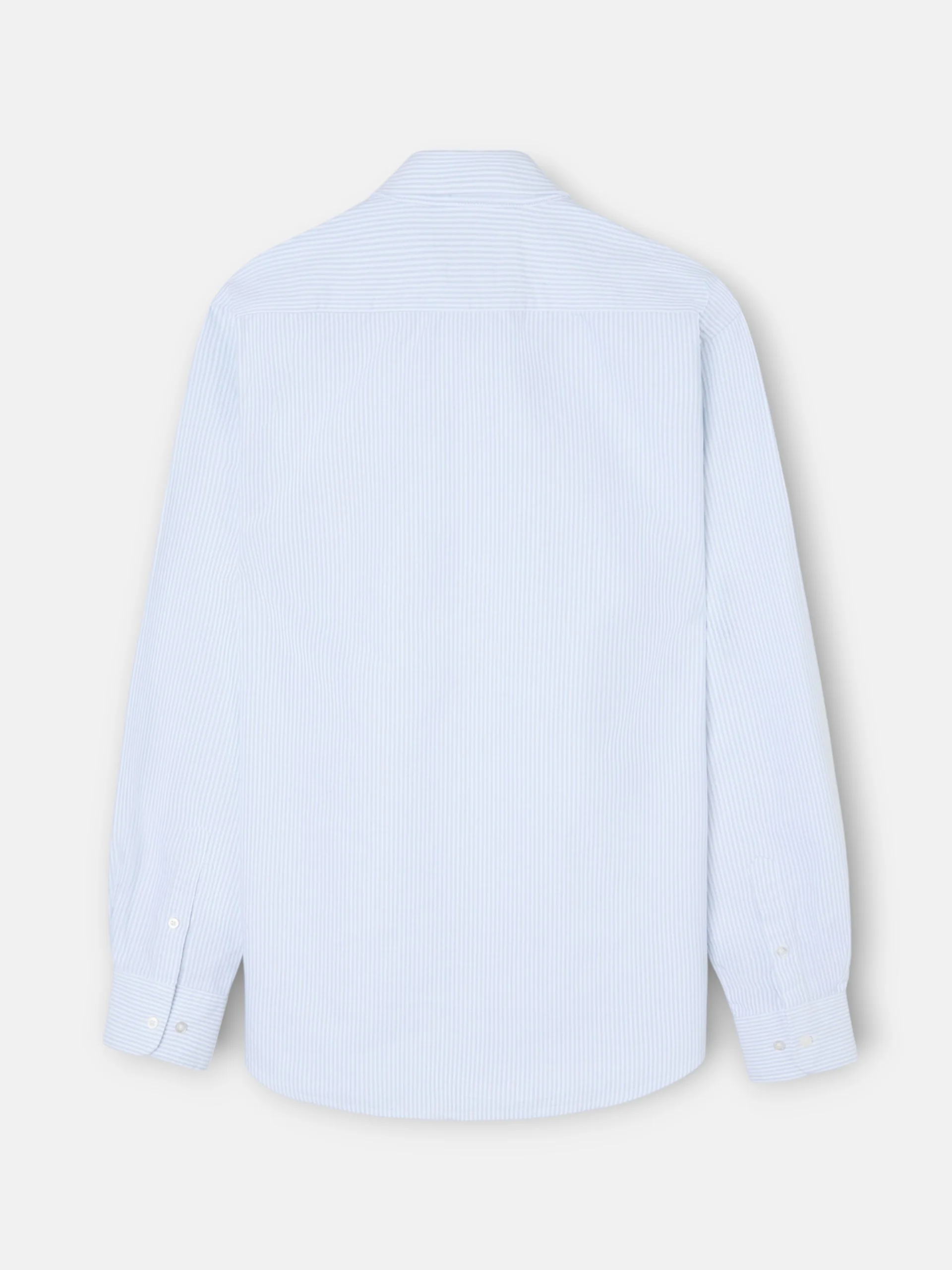 Polera sport oxford rayas verde claro - Image 6