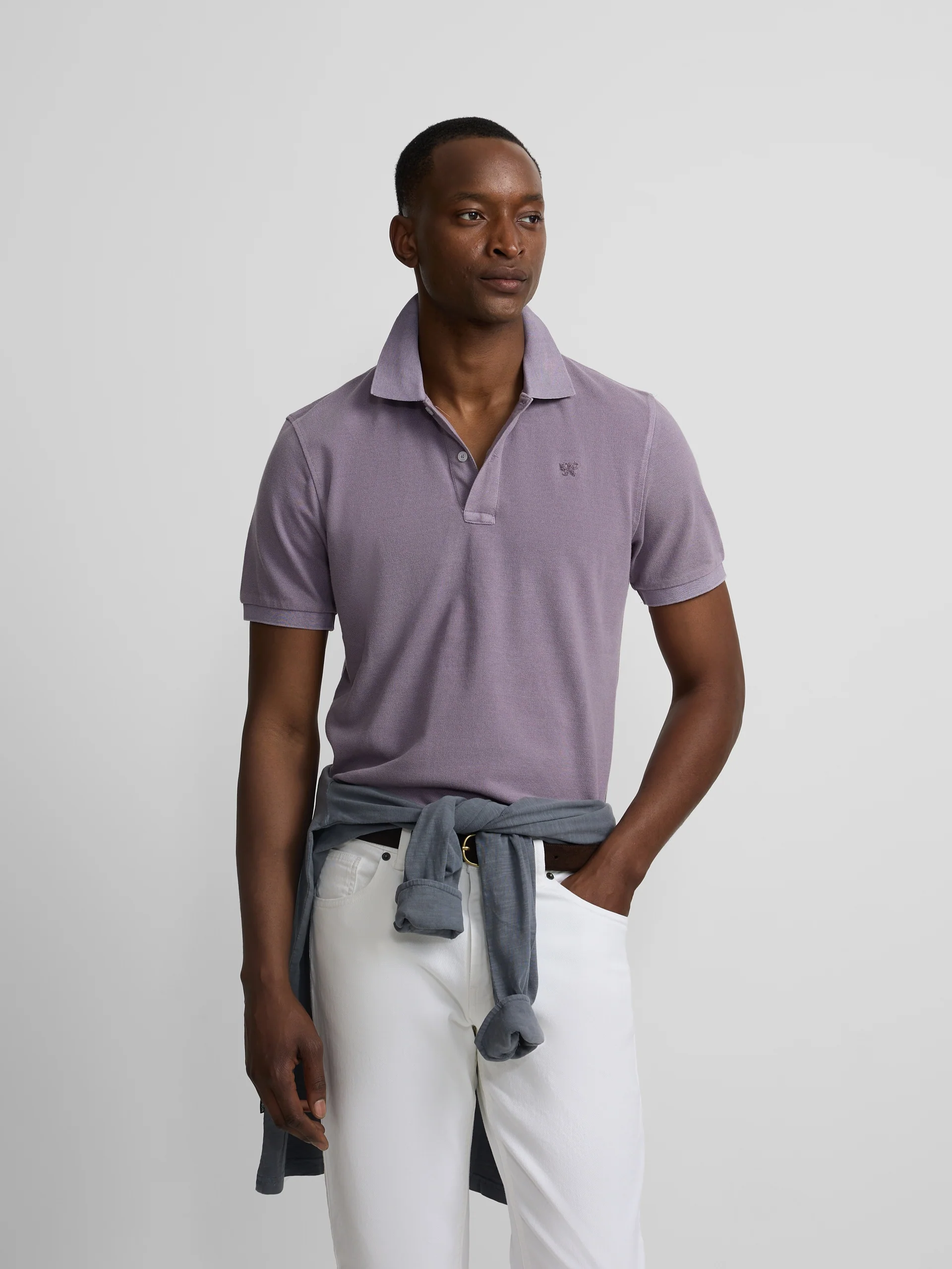 Polo clasico garment dye malva - Image 3