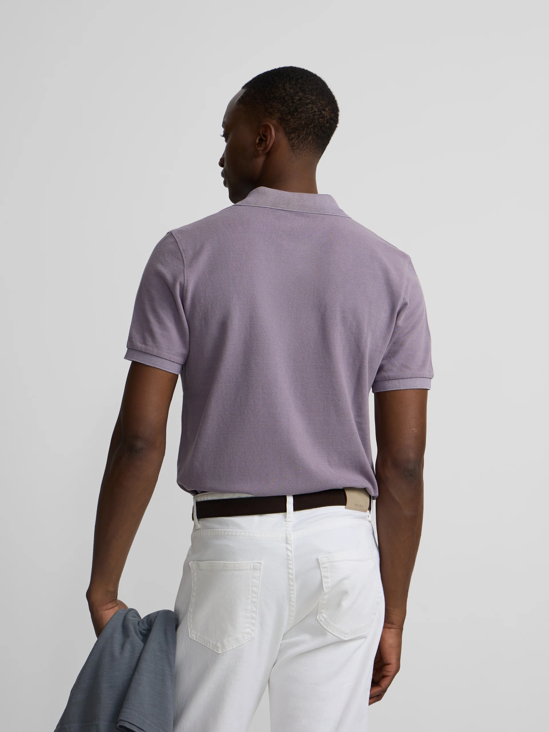 Polo clasico garment dye malva - Image 7