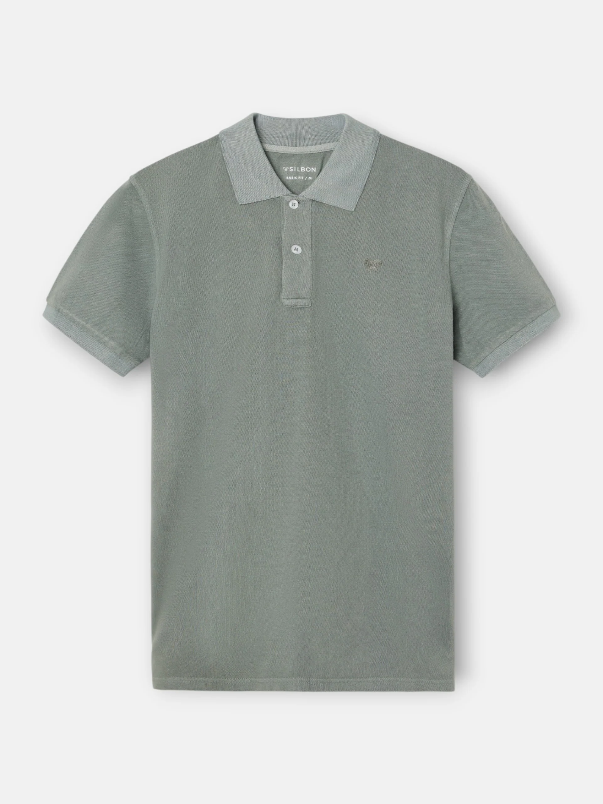 Polo clasico garment dye verde medio - Image 8
