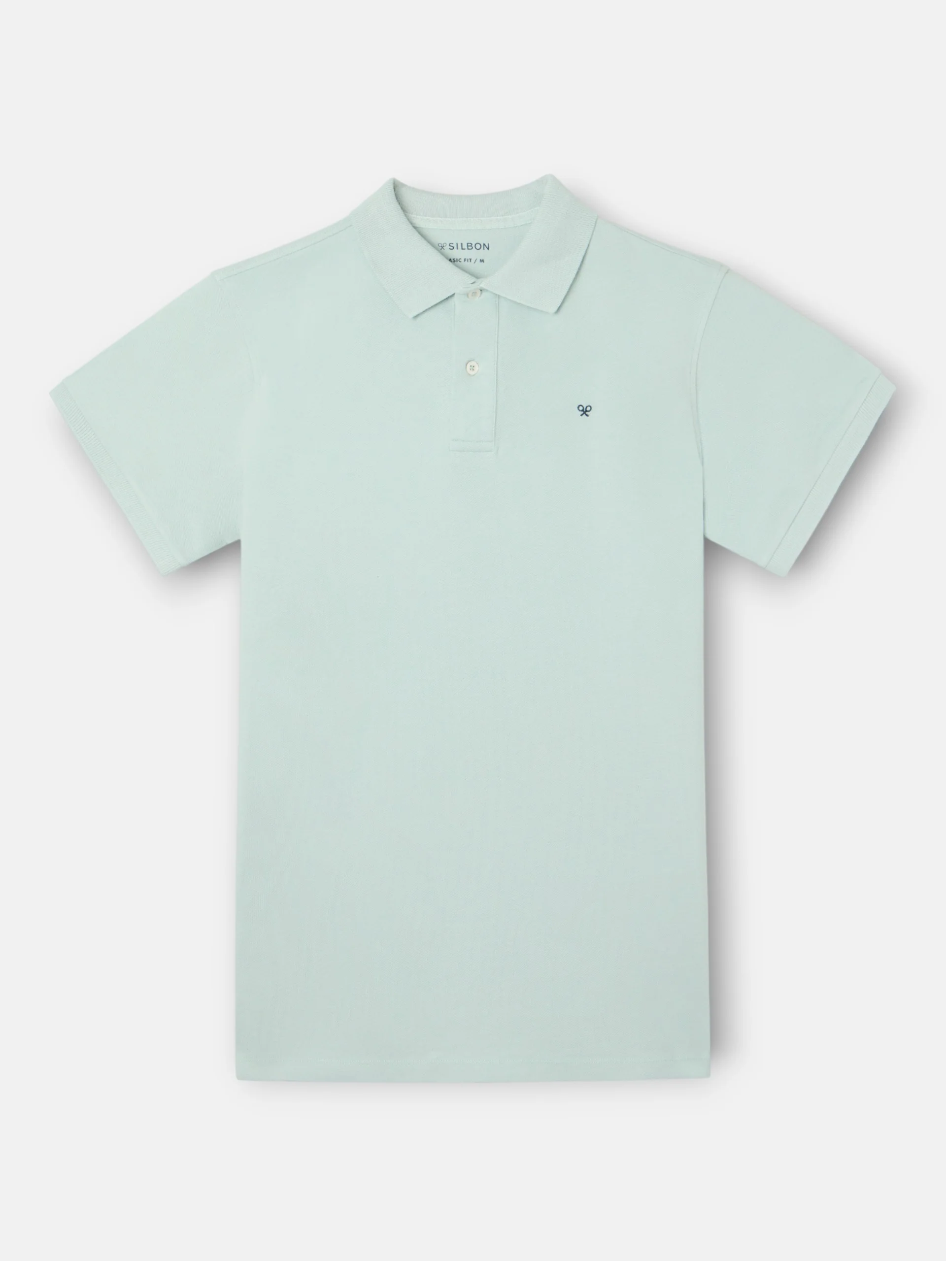 Polo clasico liso azul claro - Image 5