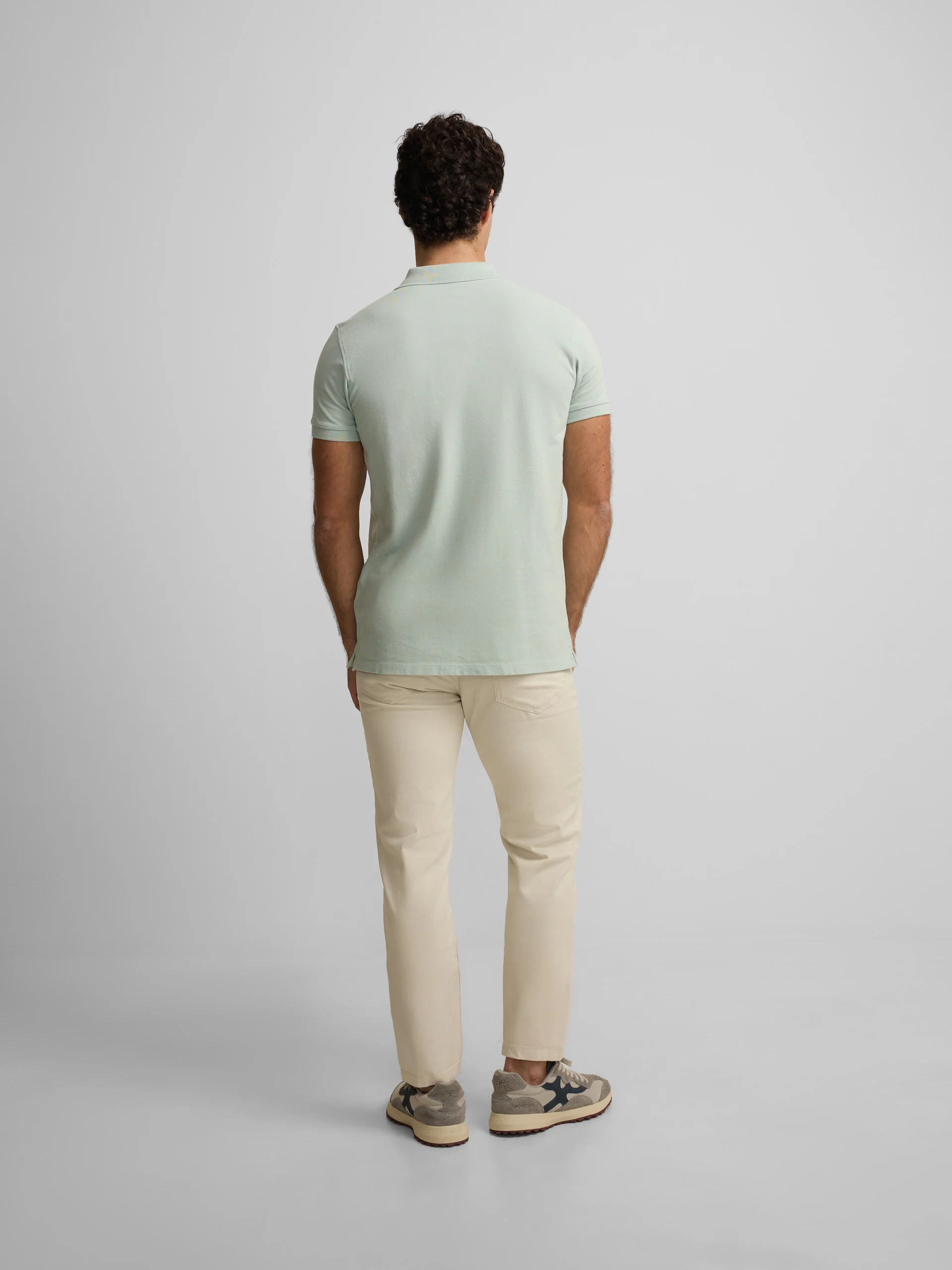 Polo clasico liso azul claro - Image 6