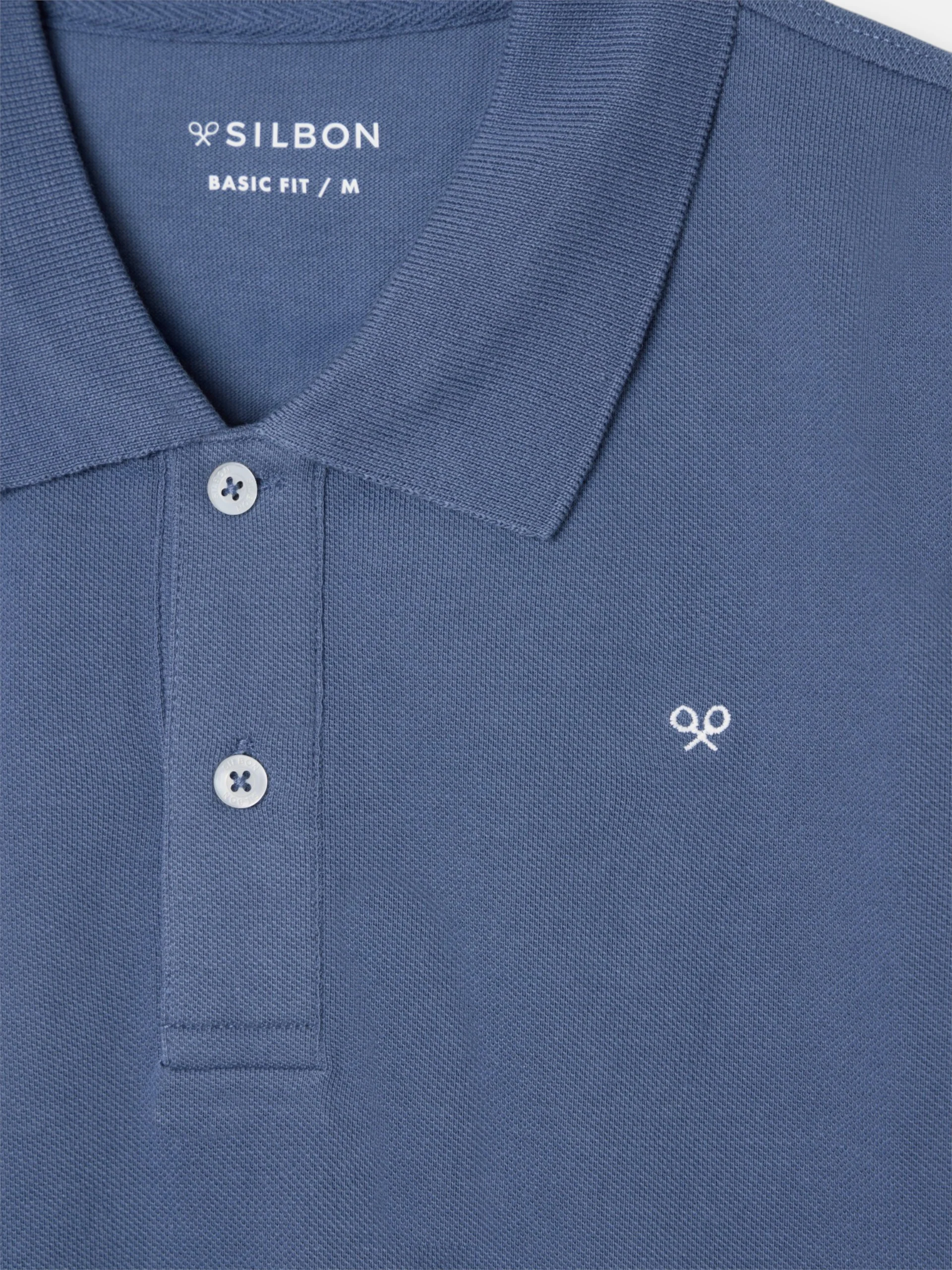 Polo clasico liso azul indigo - Image 2