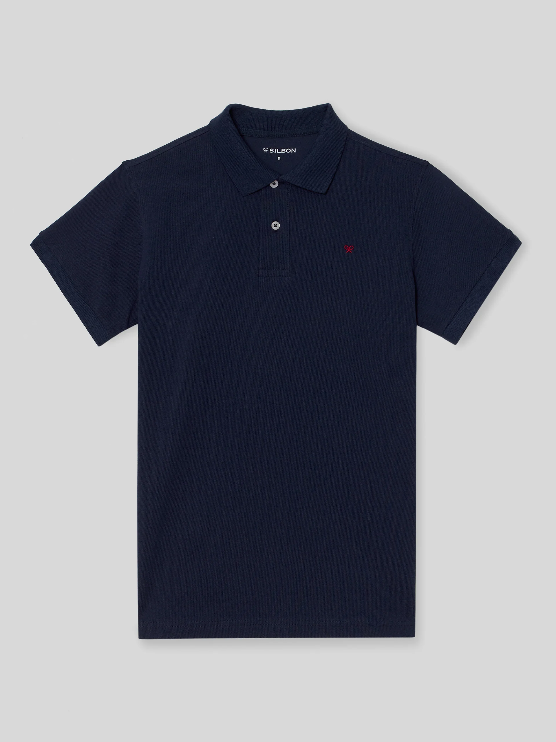 Polo clasico liso azul marino - Image 4
