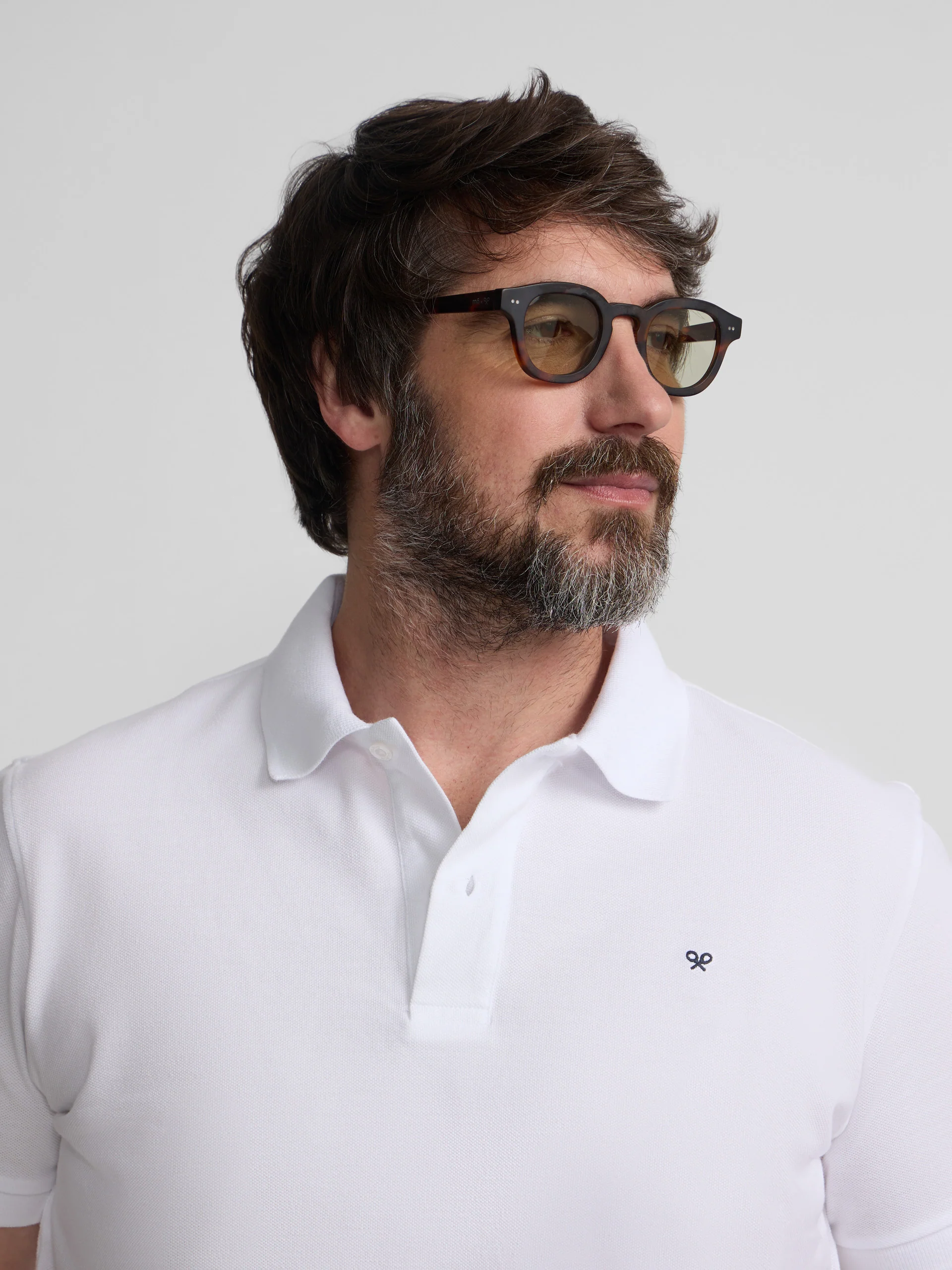 Polo clasico liso blanco - Image 12