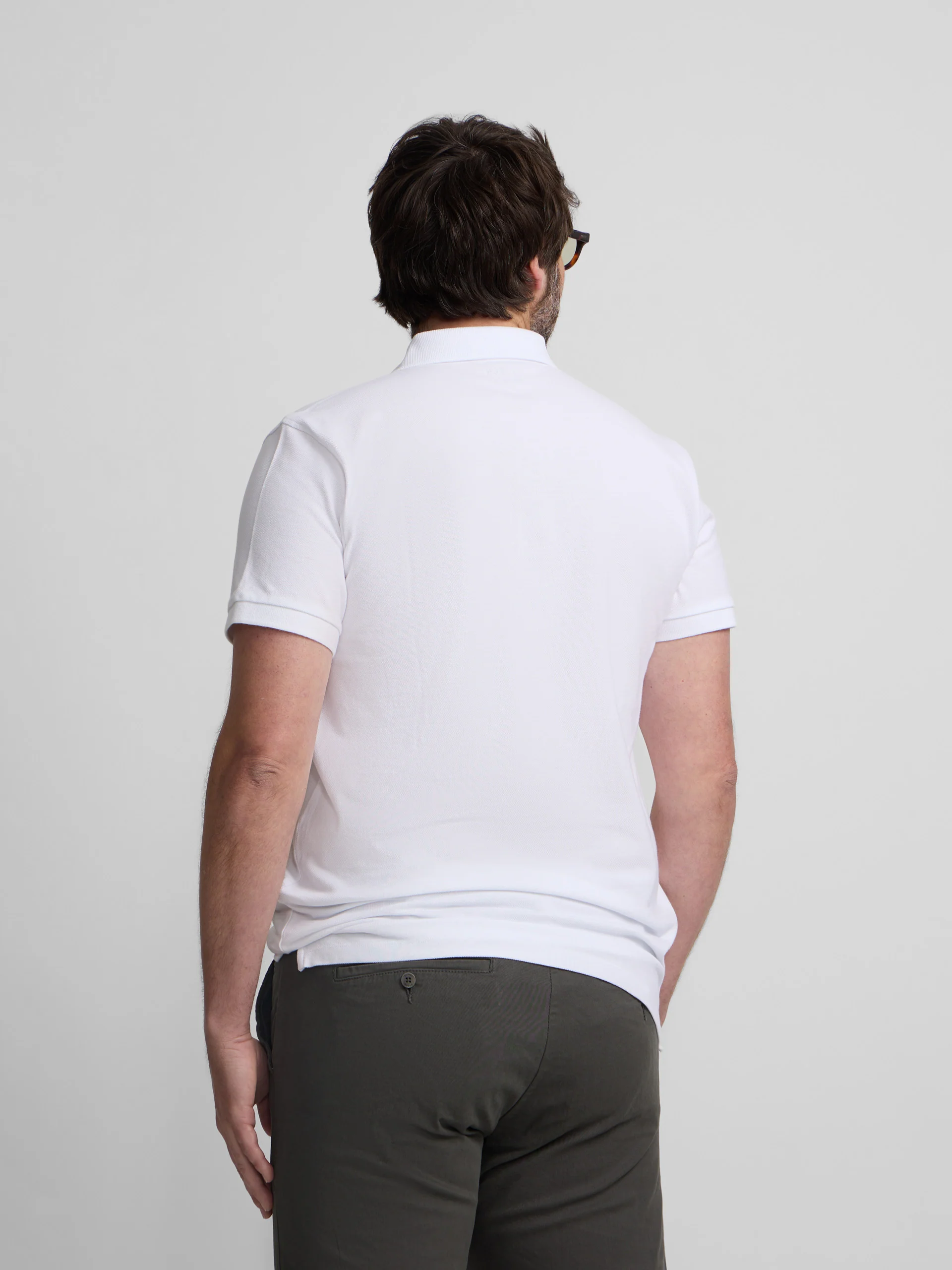 Polo clasico liso blanco - Image 14