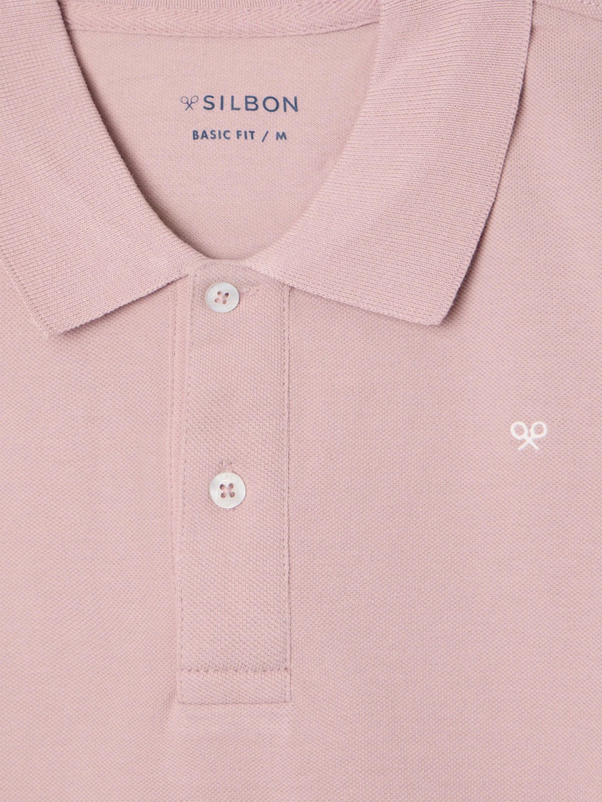 Polo clasico liso rosa - Image 2